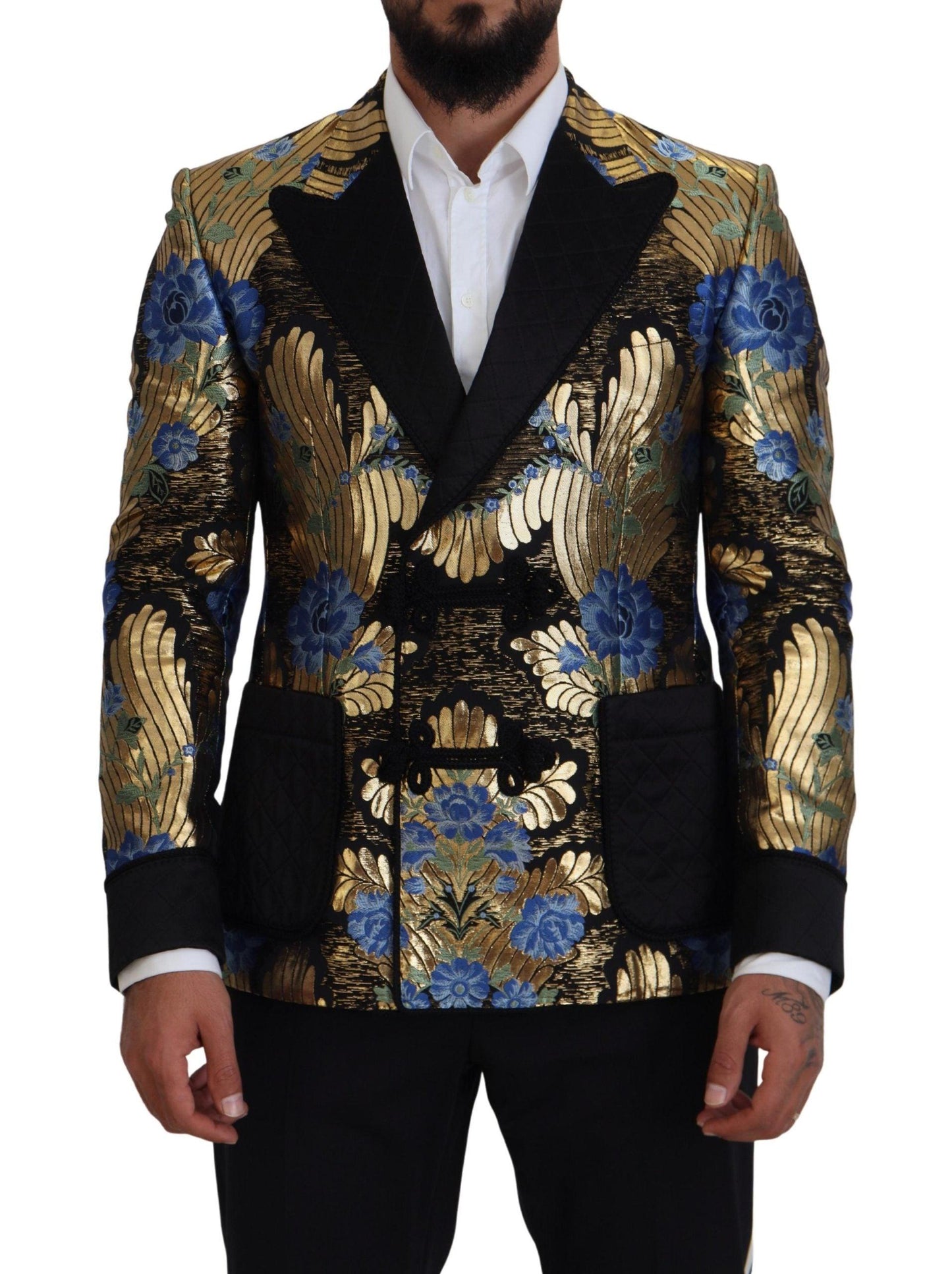 Dolce & Gabbana Elegant Floral Evening Party Blazer - Arichezz.store