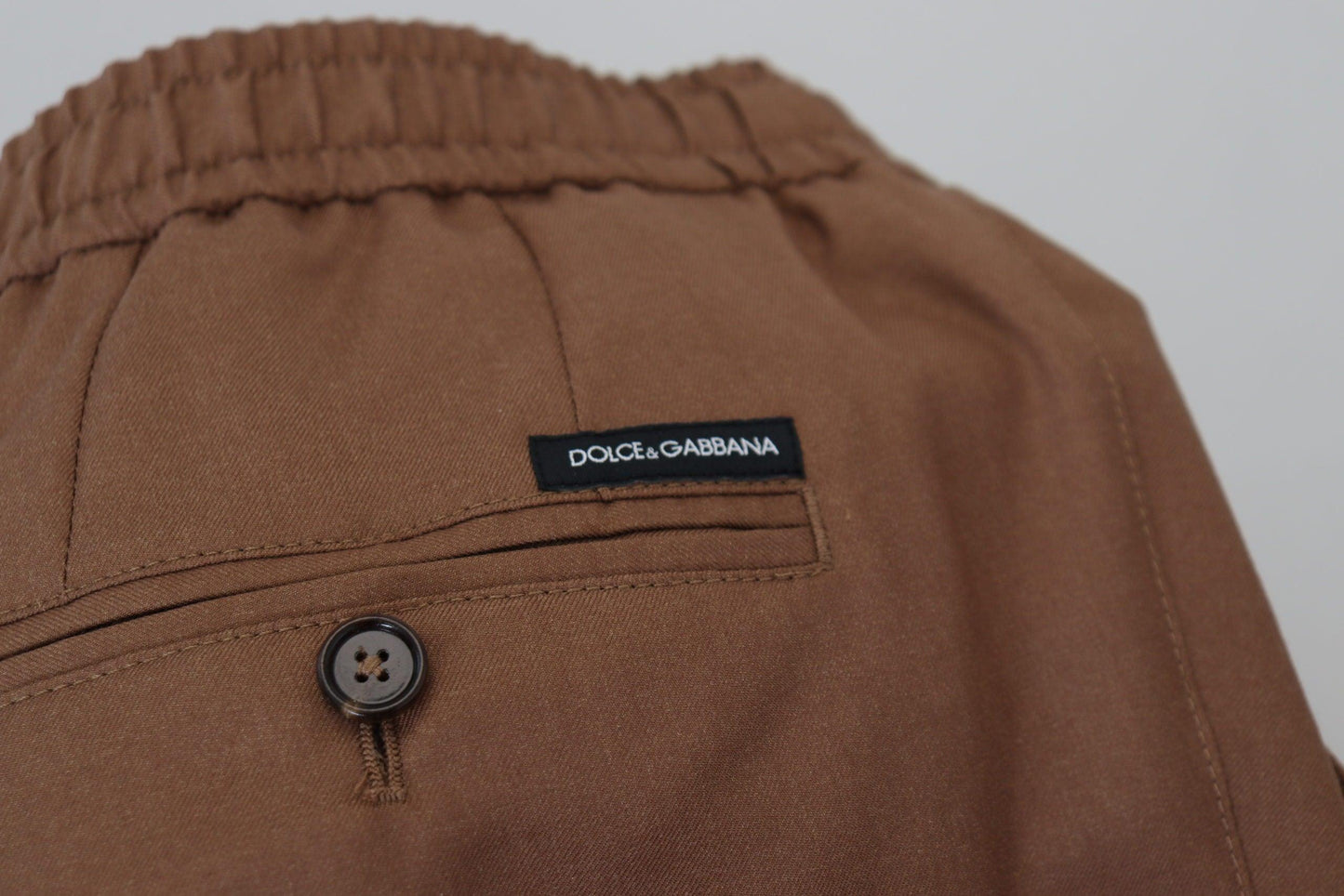 Dolce & Gabbana Chic Brown Cashmere-Silk Jogger Pants - Arichezz.store