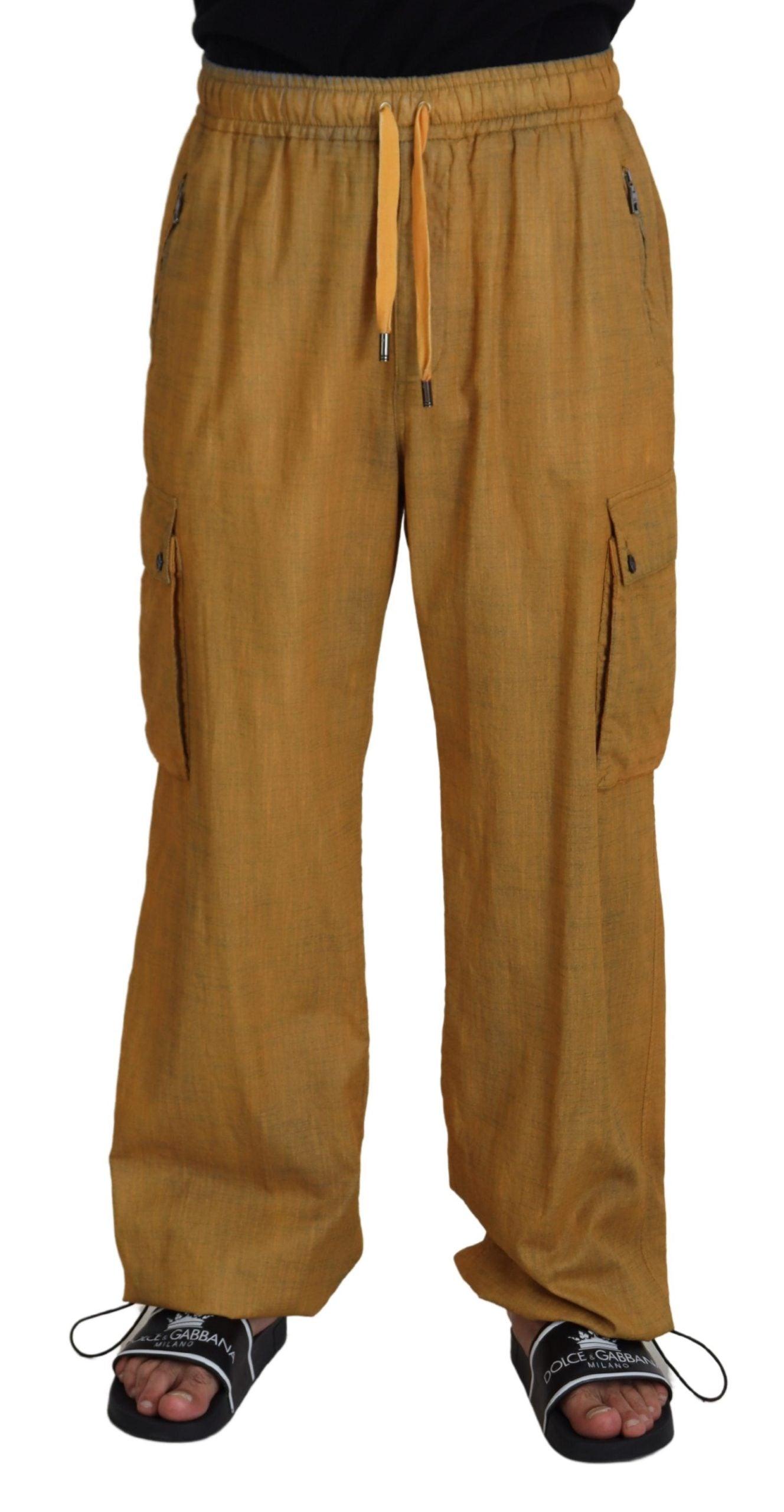 Dolce & Gabbana Elegant Italian Linen Trousers - Arichezz.store