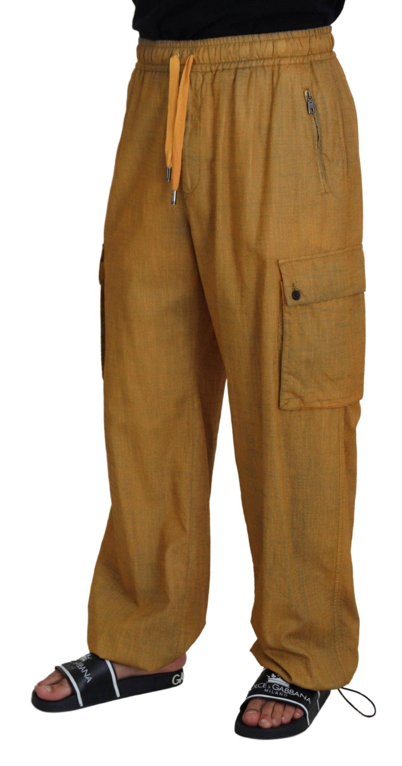 Dolce & Gabbana Elegant Italian Linen Trousers - Arichezz.store