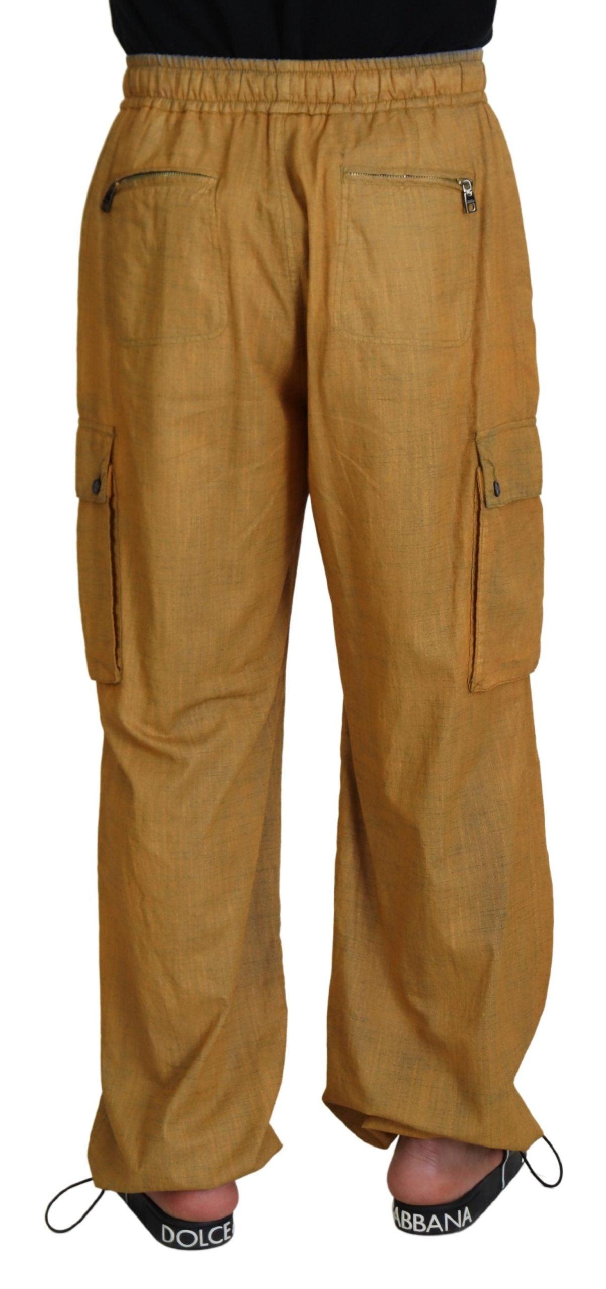 Dolce & Gabbana Elegant Italian Linen Trousers - Arichezz.store