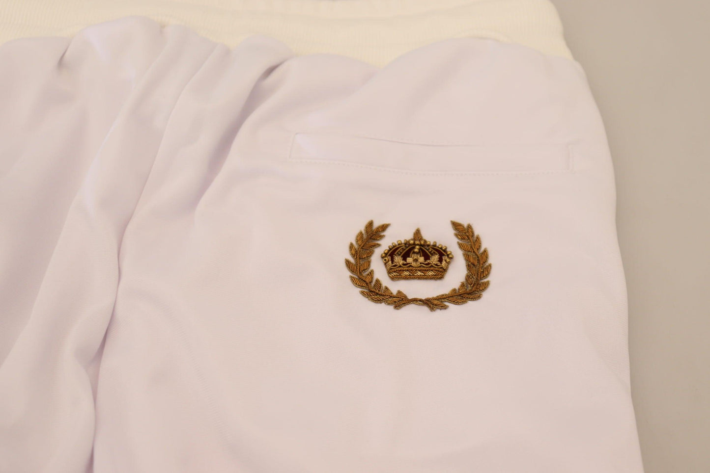 Dolce & Gabbana Elegant White Jogger Pants for Sophisticated Comfort - Arichezz.store