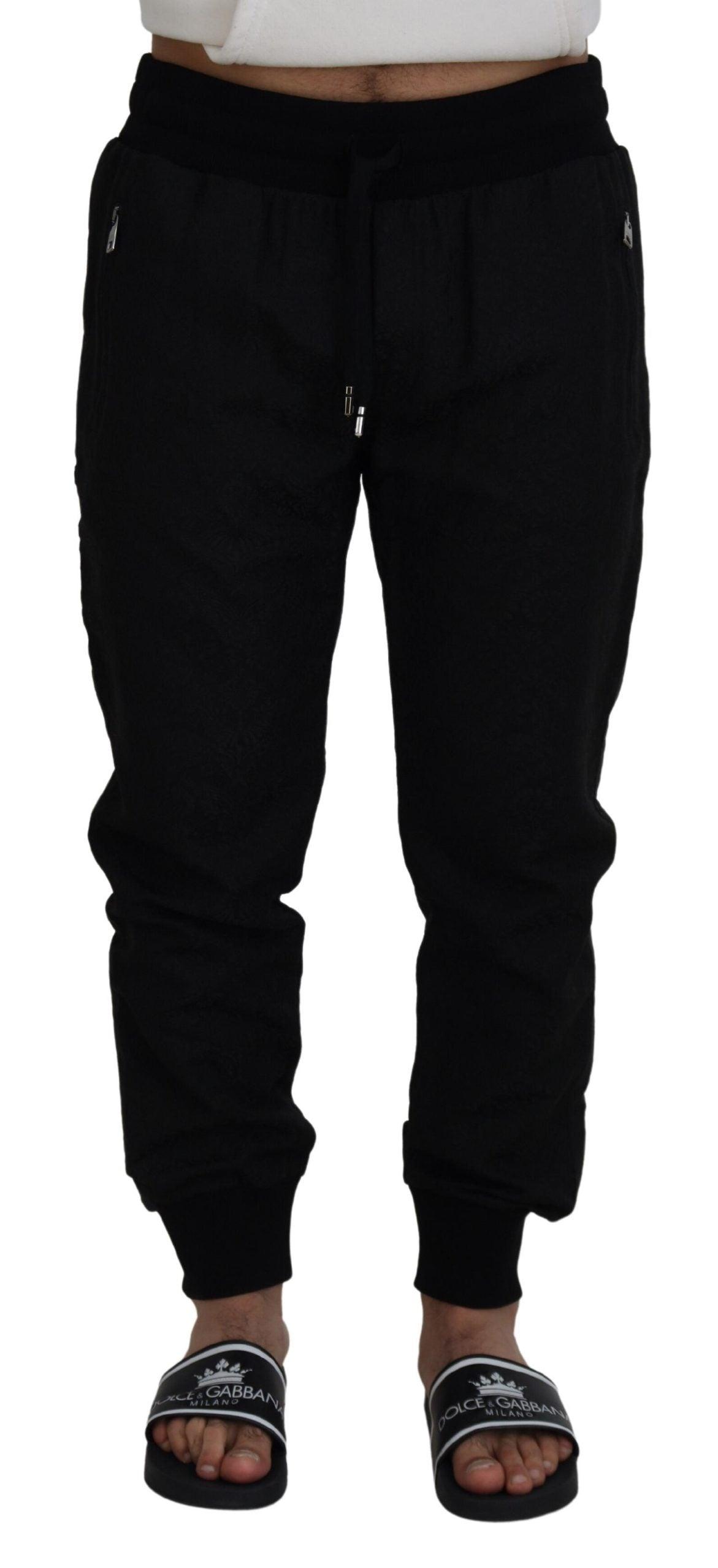 Dolce & Gabbana Elegant Black Jogger Pants for the Modern Man - Arichezz.store