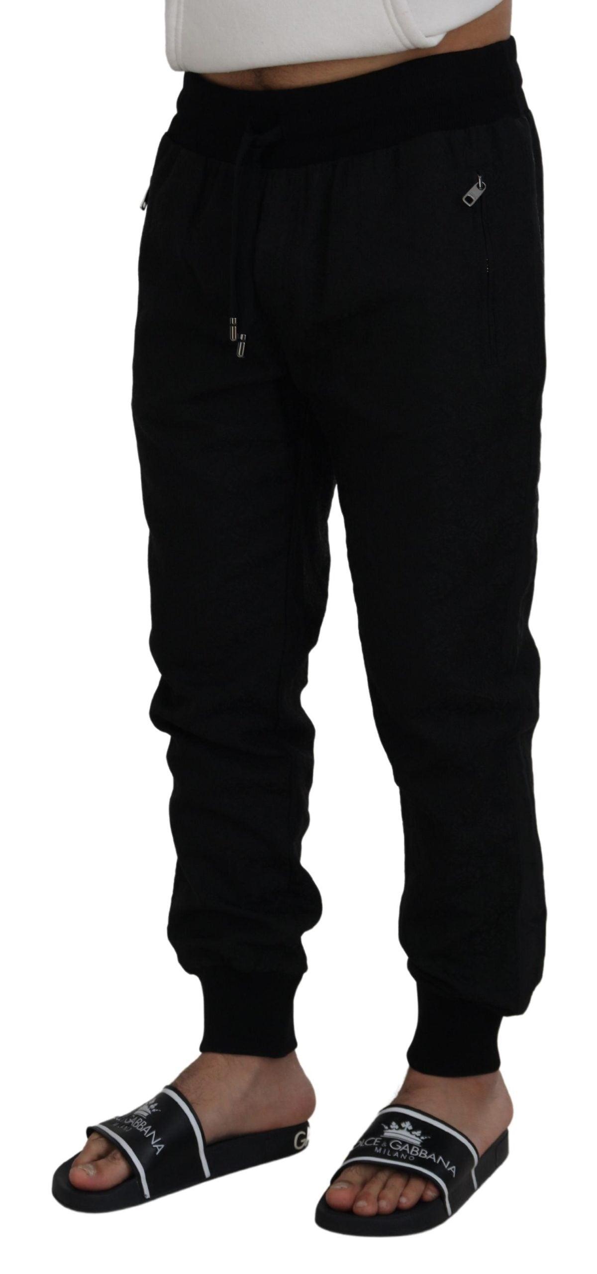 Dolce & Gabbana Elegant Black Jogger Pants for the Modern Man - Arichezz.store