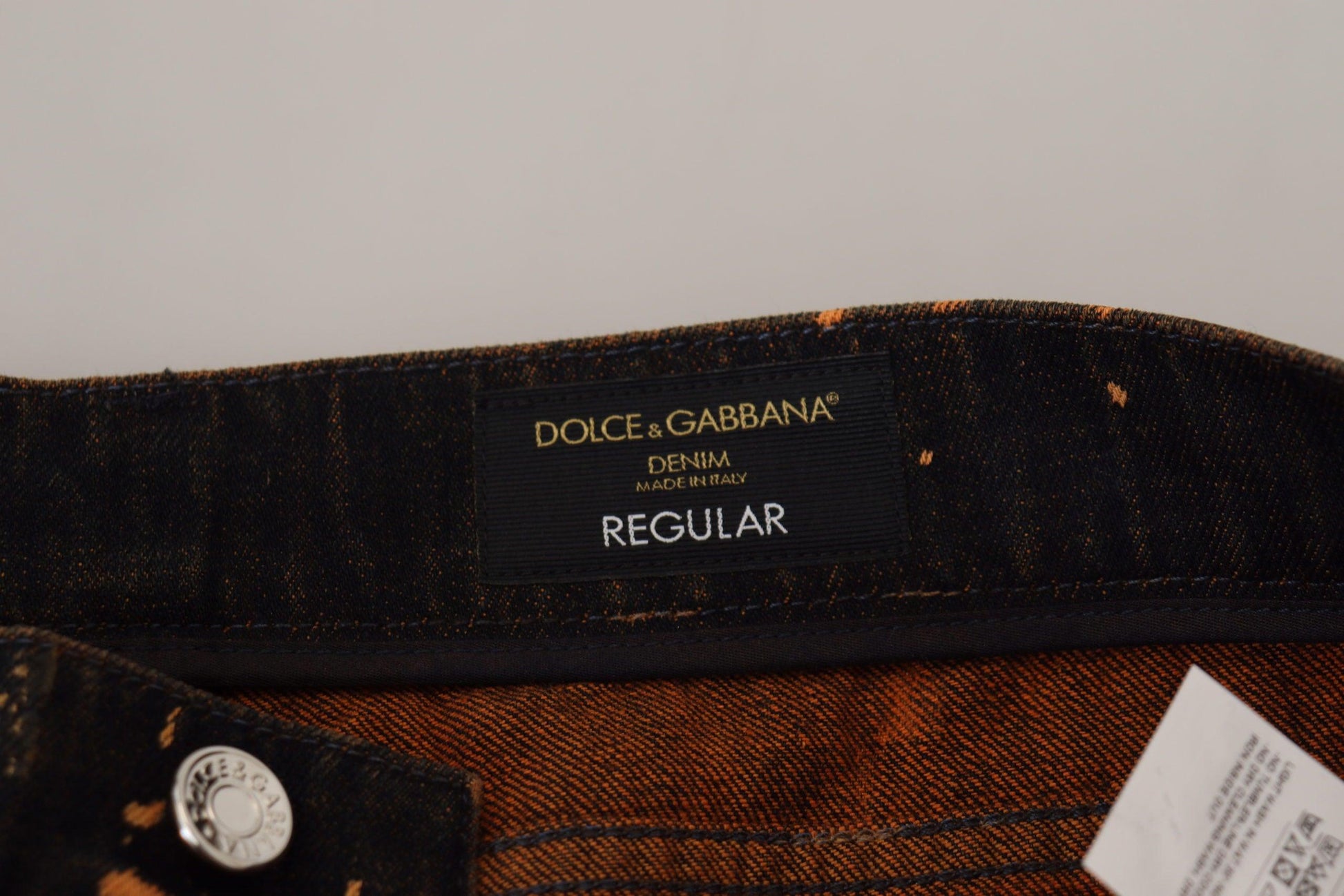 Dolce & Gabbana Golden Ash Cotton Denim Pants - Arichezz.store