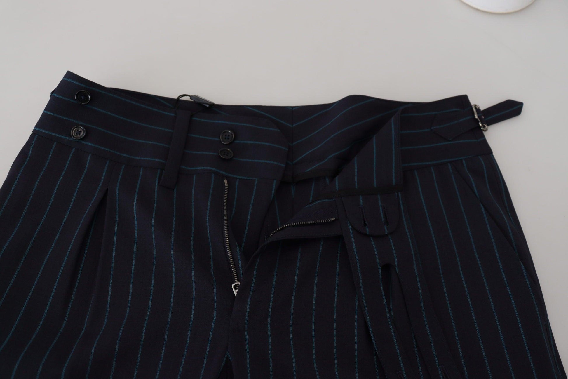 Dolce & Gabbana Elegant Stripe Virgin Wool Trousers - Arichezz.store