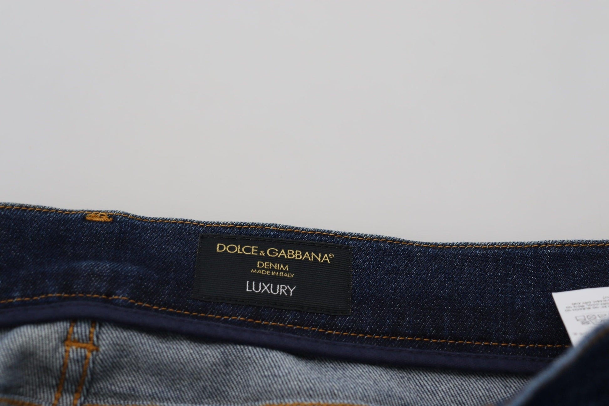 Dolce & Gabbana Elegant Blue Washed Denim Pants - Arichezz.store