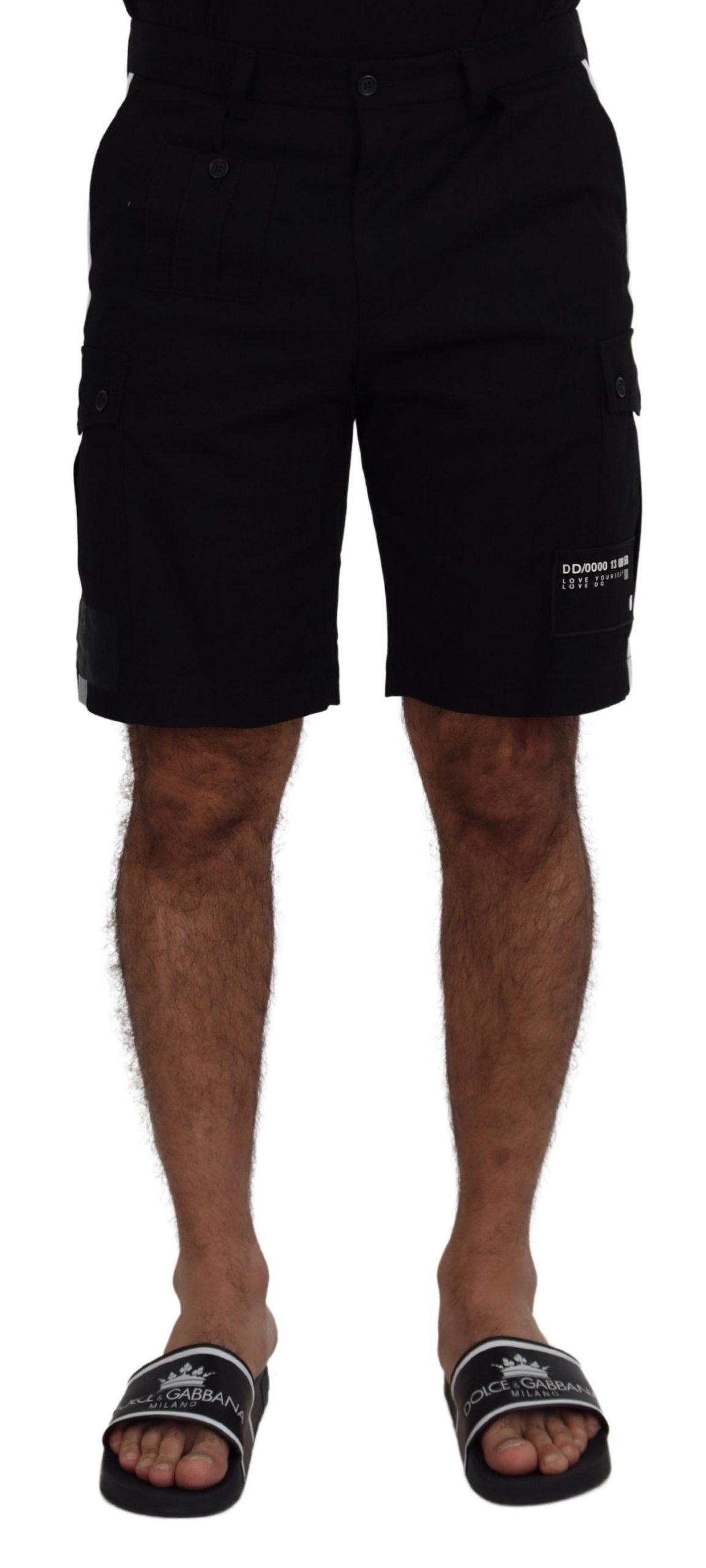 Dolce & Gabbana Elegant MainLine Black Shorts - Arichezz.store