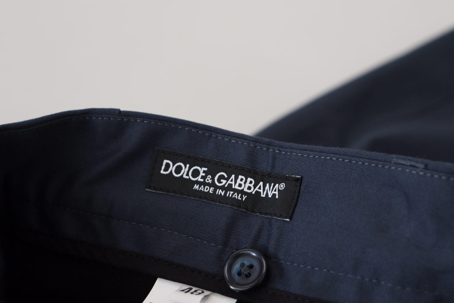 Dolce & Gabbana Elegant Blue Cotton Blend Shorts - Arichezz.store