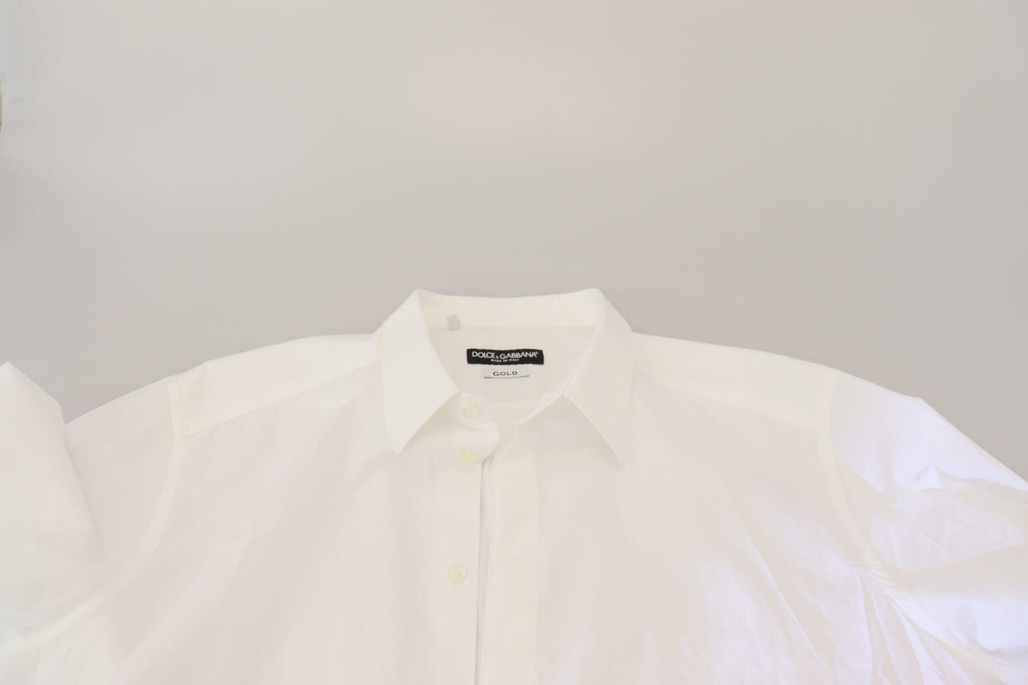 Dolce & Gabbana Elegance Reimagined White Cotton Dress Shirt - Arichezz.store