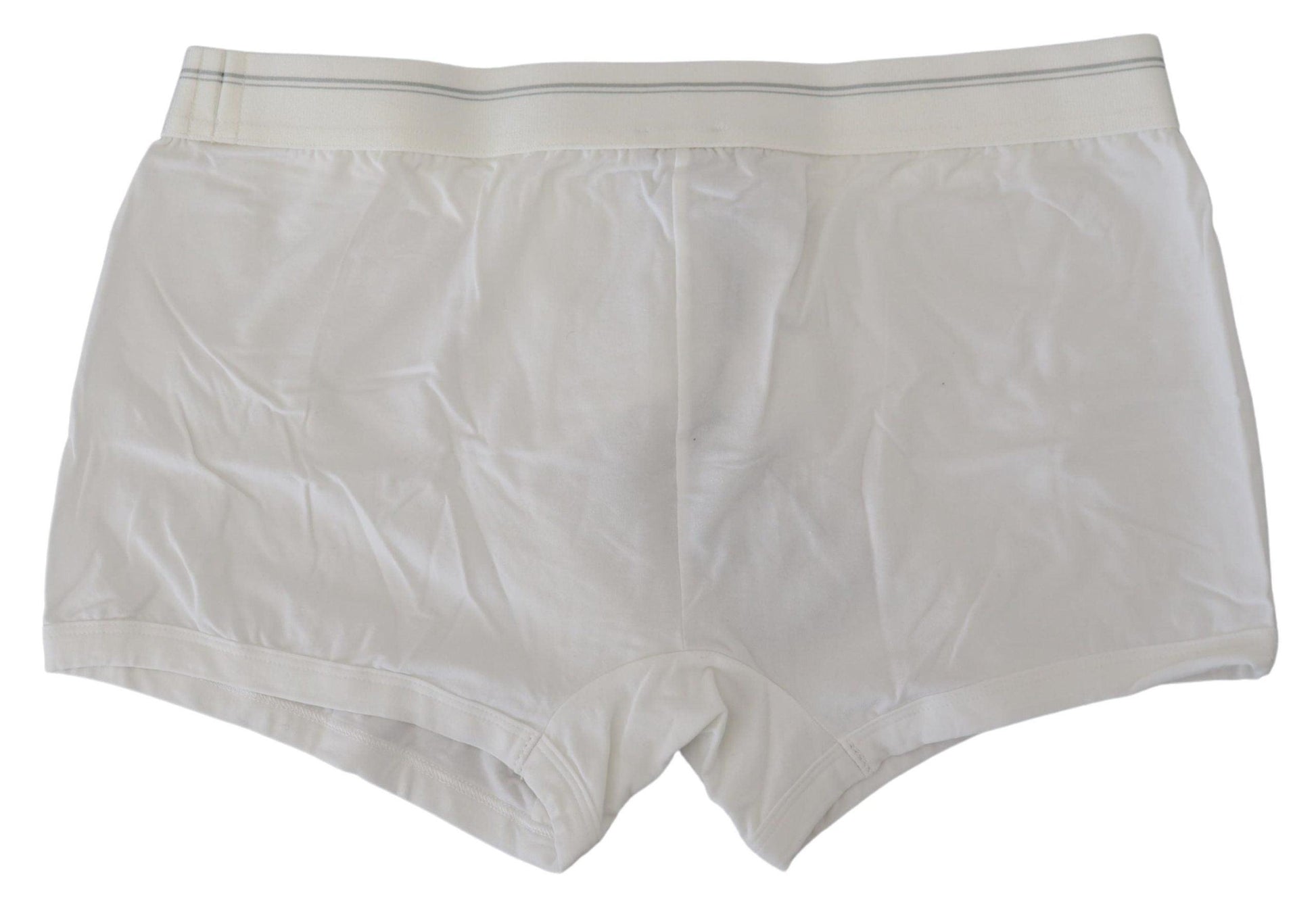 Dolce & Gabbana Elegant White Cotton Blend Boxer Shorts - Arichezz.store