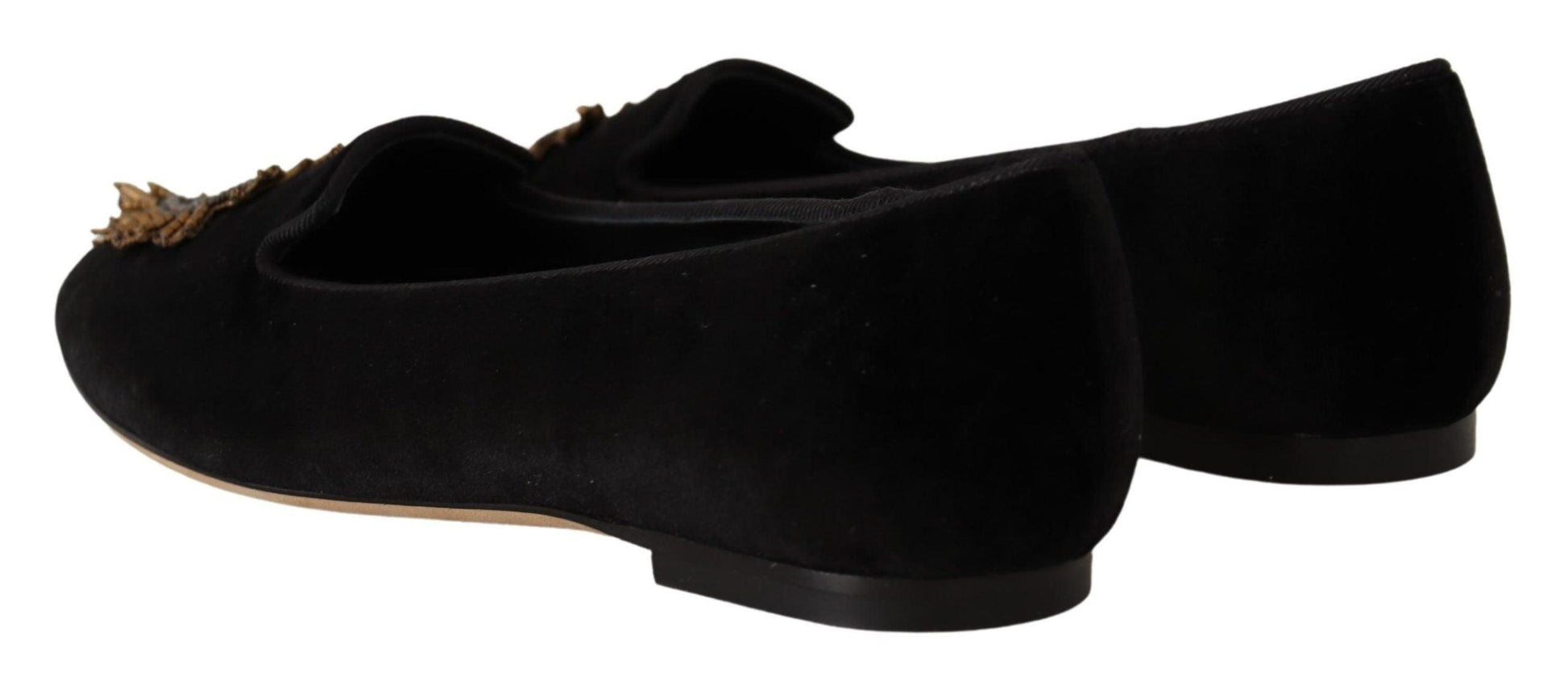 Dolce & Gabbana Elegant Patent Leather Flat Shoes - Arichezz.store