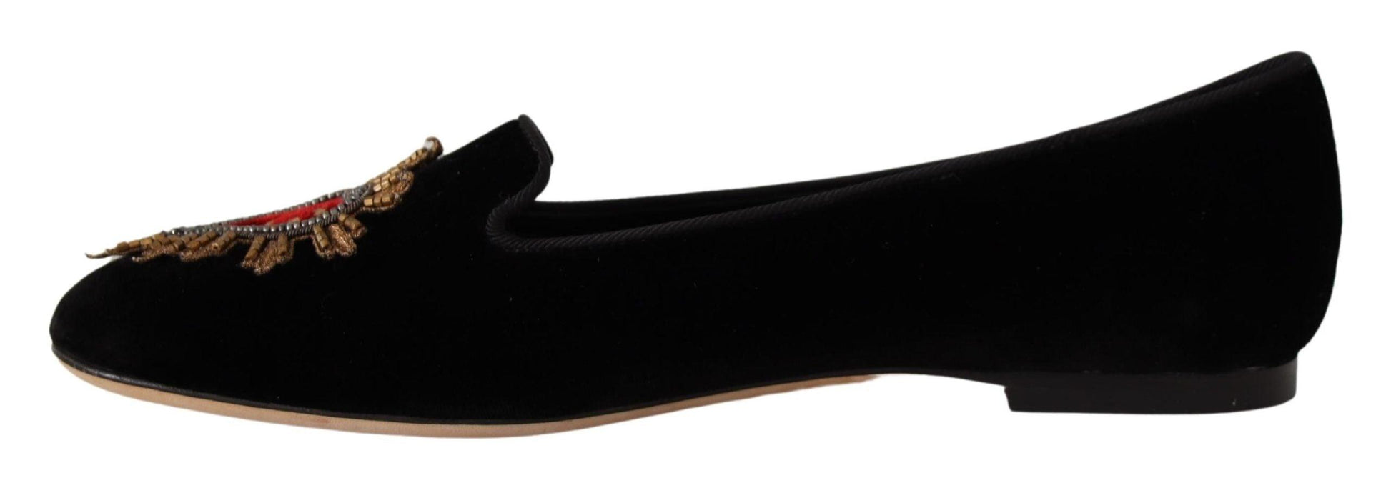 Dolce & Gabbana Elegant Patent Leather Flat Shoes - Arichezz.store