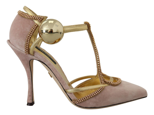 Dolce & Gabbana Elegant Pink Crystal Pumps with High Heels - Arichezz.store