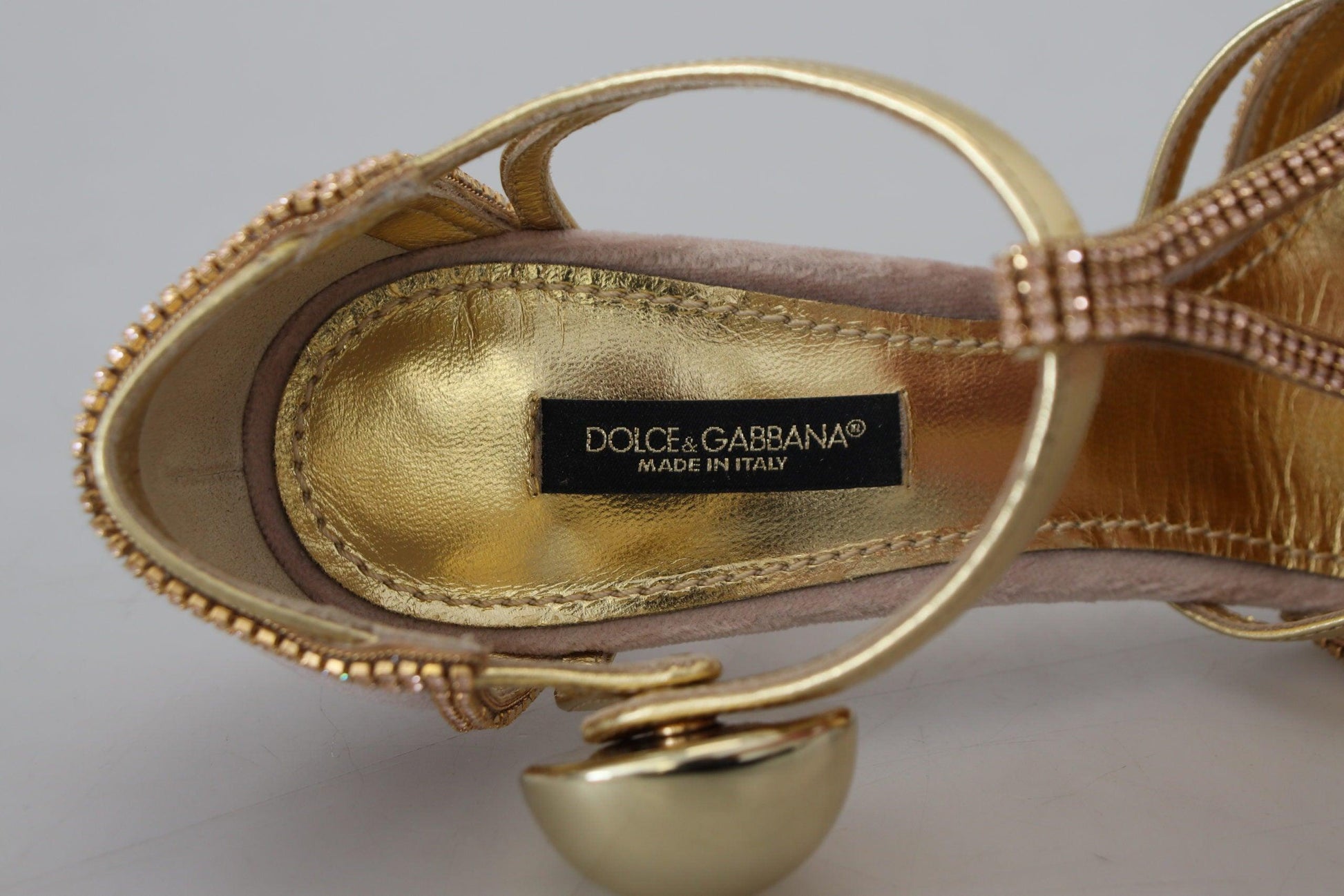 Dolce & Gabbana Elegant Pink Crystal Pumps with High Heels - Arichezz.store