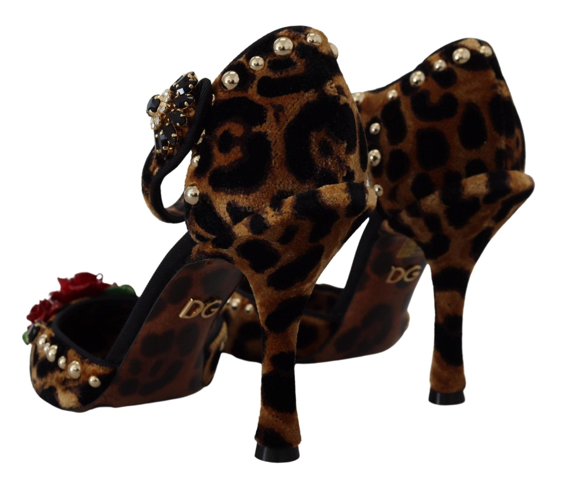 Dolce & Gabbana Chic Leopard Ankle Strap Sandal Heels - Arichezz.store