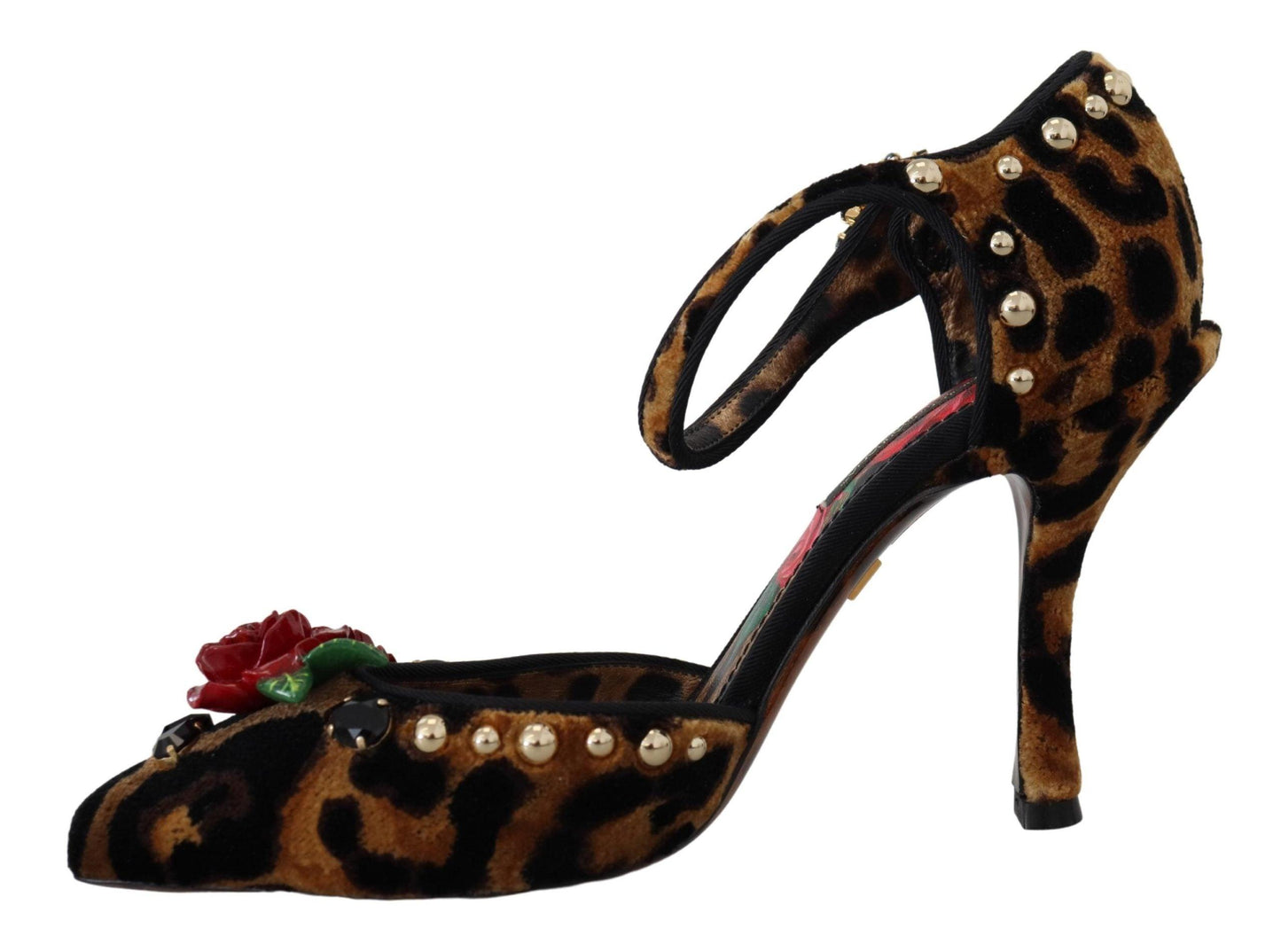 Dolce & Gabbana Chic Leopard Ankle Strap Sandal Heels - Arichezz.store