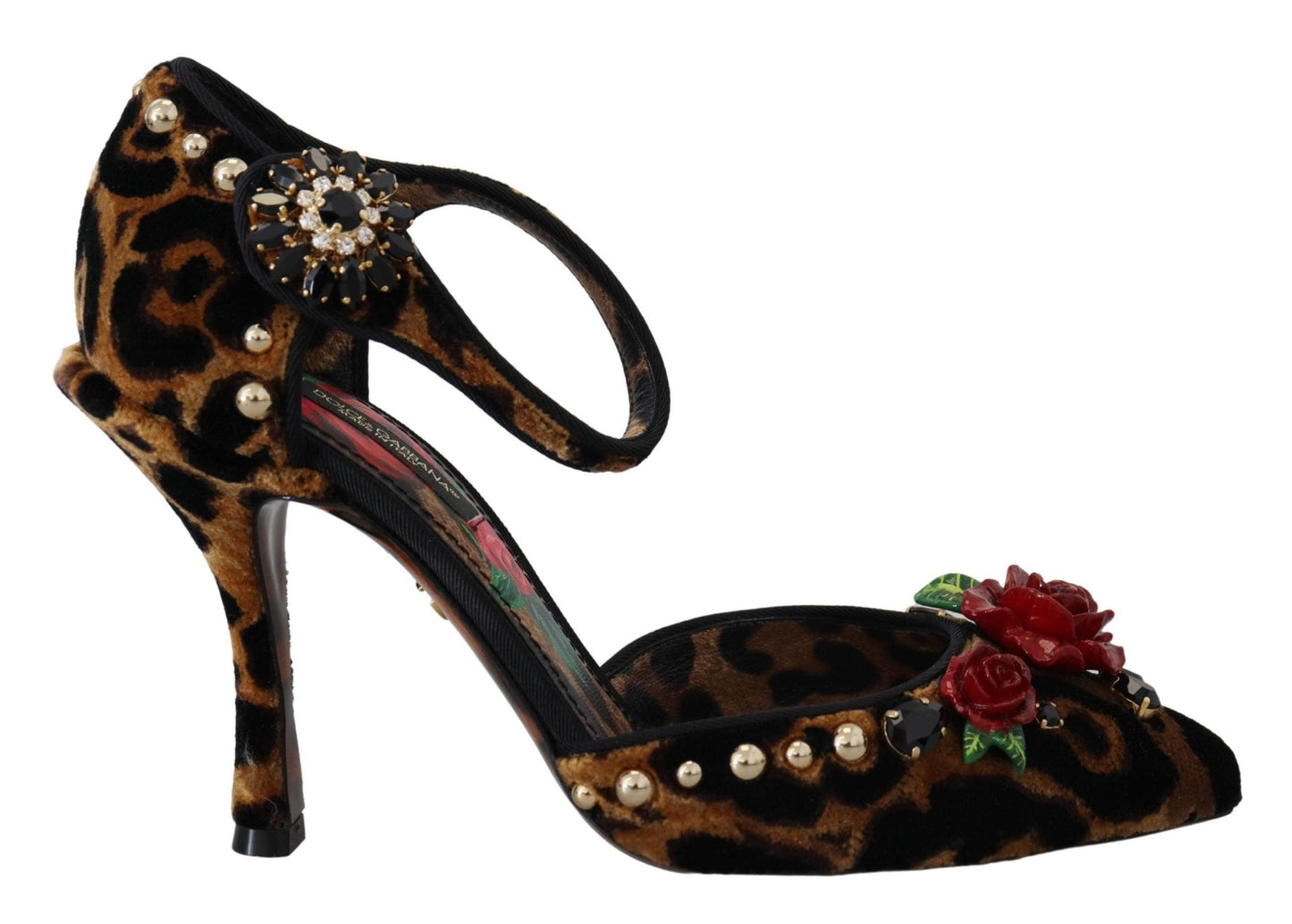 Dolce & Gabbana Chic Leopard Ankle Strap Sandal Heels - Arichezz.store