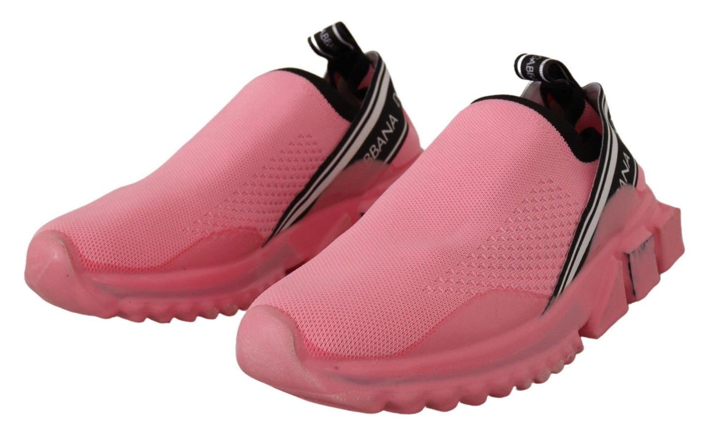 Dolce & Gabbana Chic Pink Sorrento Slip-On Sneakers - Arichezz.store