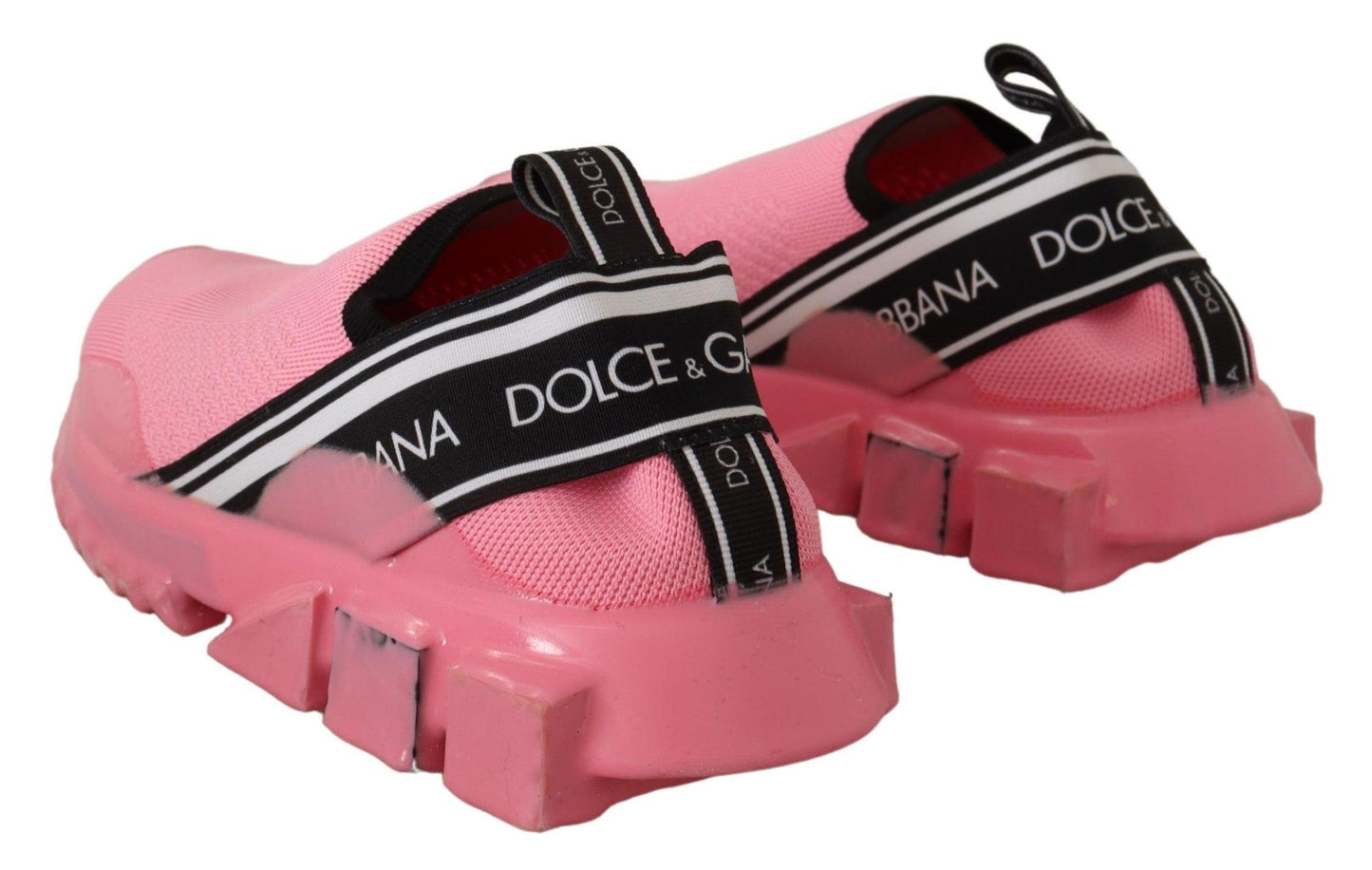 Dolce & Gabbana Chic Pink Sorrento Slip-On Sneakers - Arichezz.store