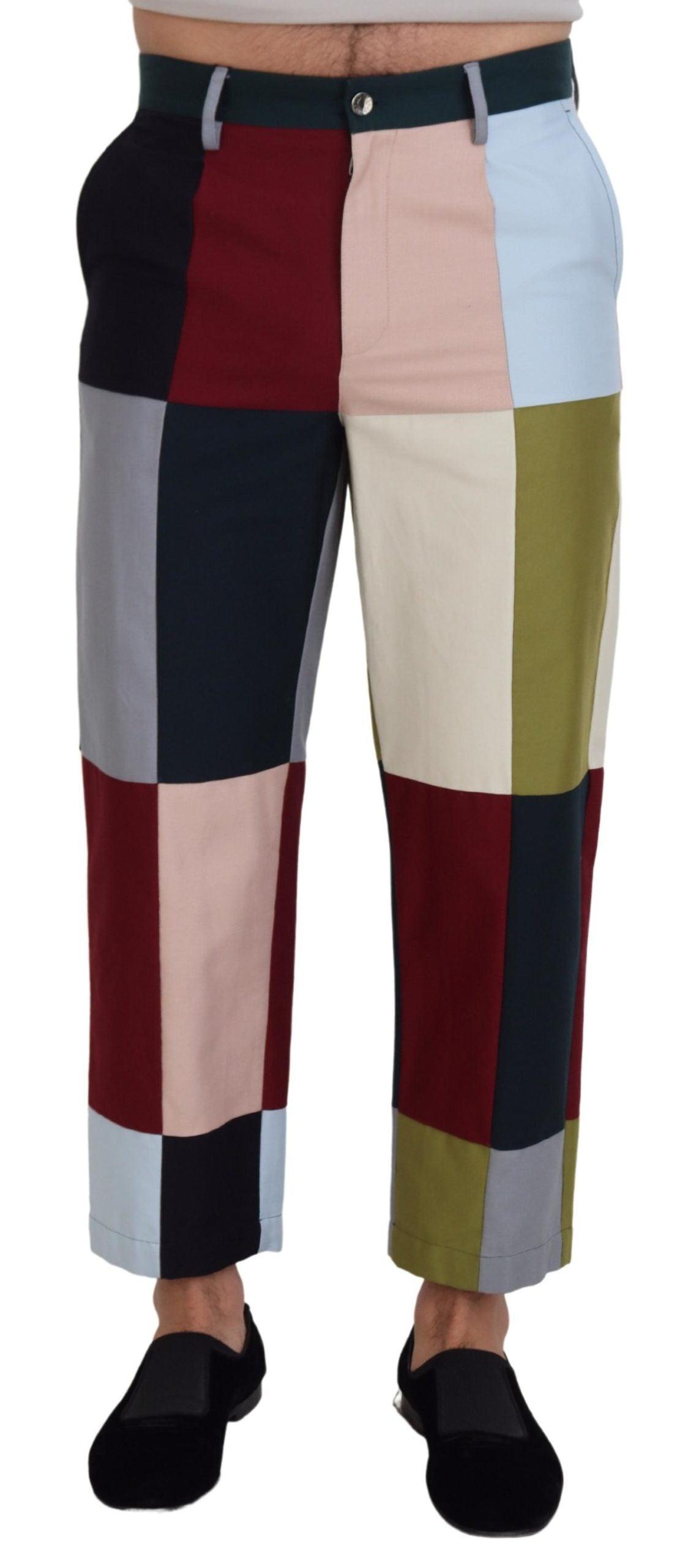 Dolce & Gabbana Stunning Multicolor Patchwork Pants - Arichezz.store