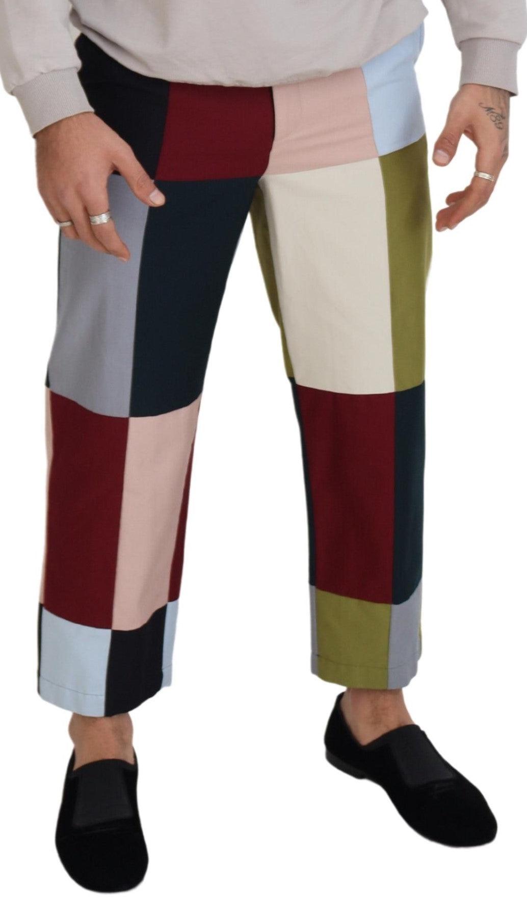 Dolce & Gabbana Stunning Multicolor Patchwork Pants - Arichezz.store