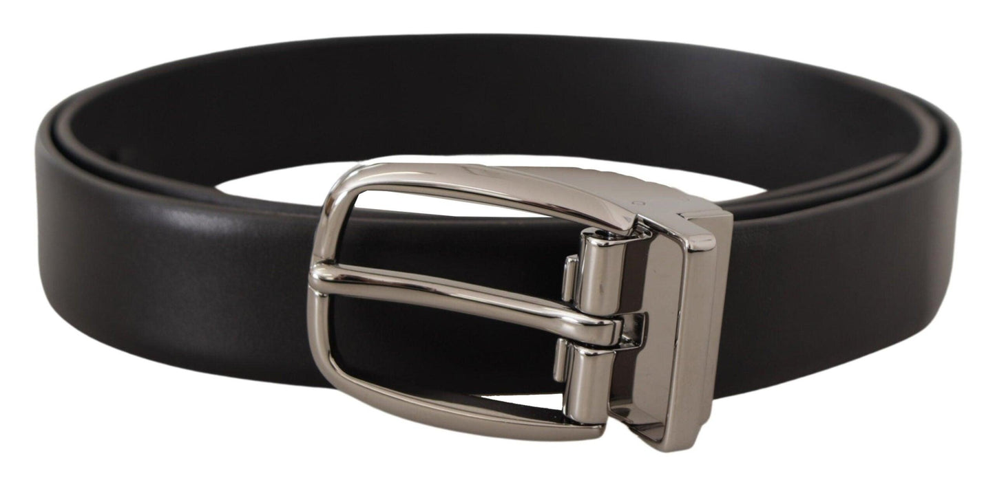 Dolce & Gabbana Elegant Leather Belt with Metal Buckle - Arichezz.store