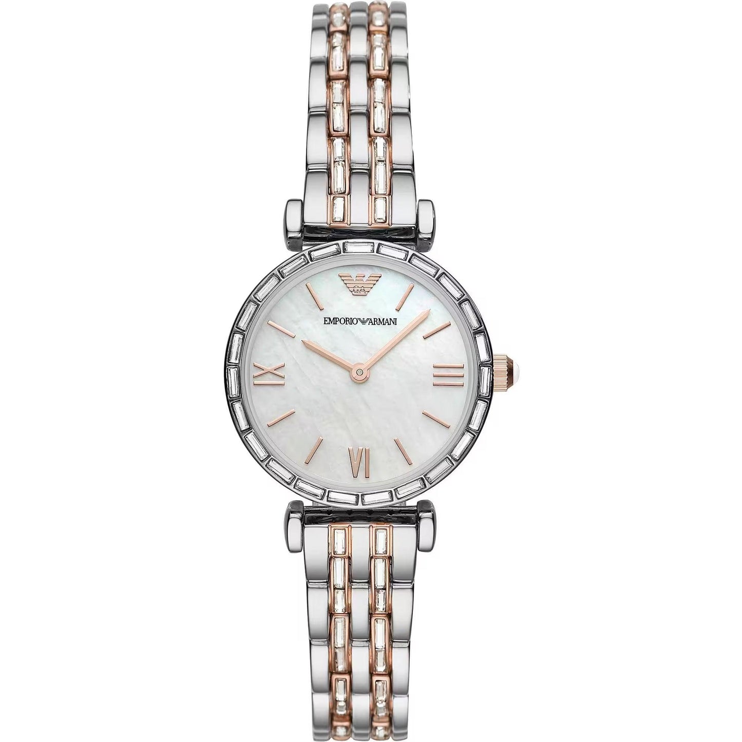 Emporio Armani Elegant Silver Dial Stainless Steel Women's Watch - Arichezz.store