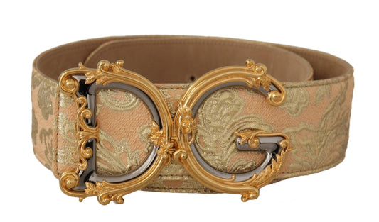 Dolce & Gabbana Elegant Leather Belt with Logo Buckle - Arichezz.store