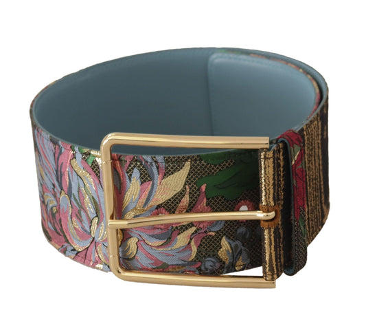 Dolce & Gabbana Multicolor Leather Logo Buckle Belt - Arichezz.store