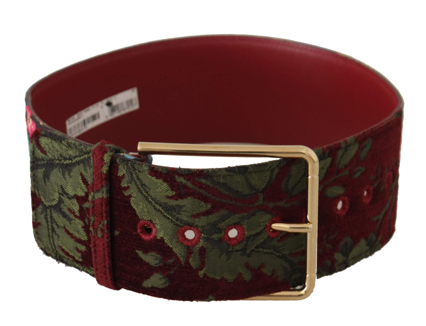 Dolce & Gabbana Engraved Logo Multicolor Leather Belt - Arichezz.store