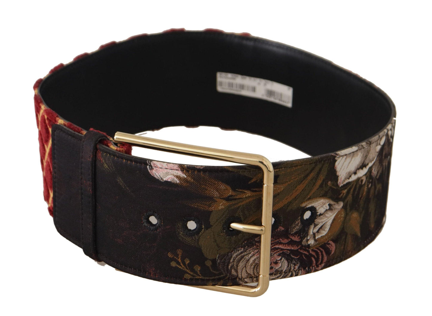 Dolce & Gabbana Engraved Logo Multicolor Leather Belt - Arichezz.store