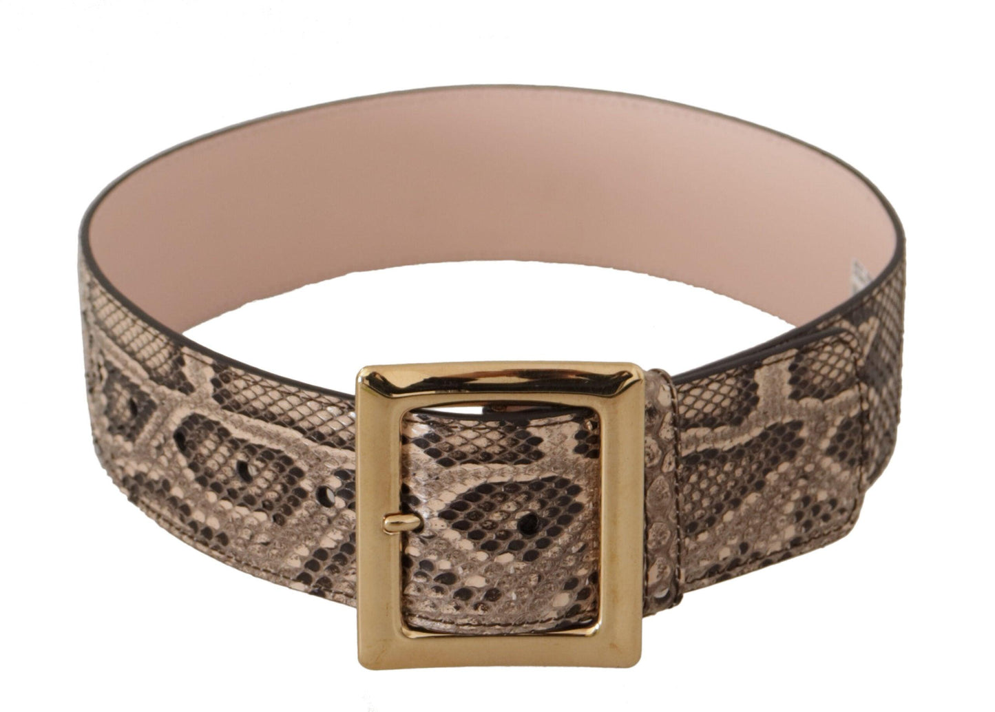 Dolce & Gabbana Elegant Leather Belt with Logo Buckle - Arichezz.store