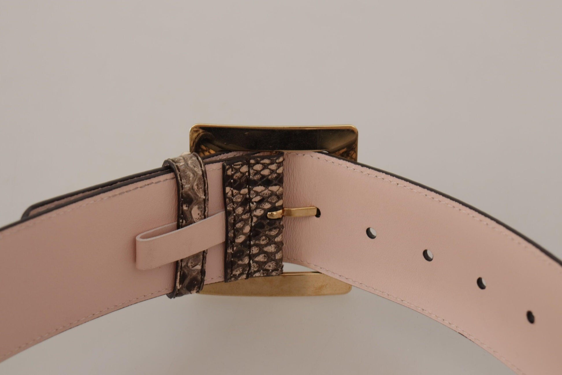 Dolce & Gabbana Elegant Leather Belt with Logo Buckle - Arichezz.store