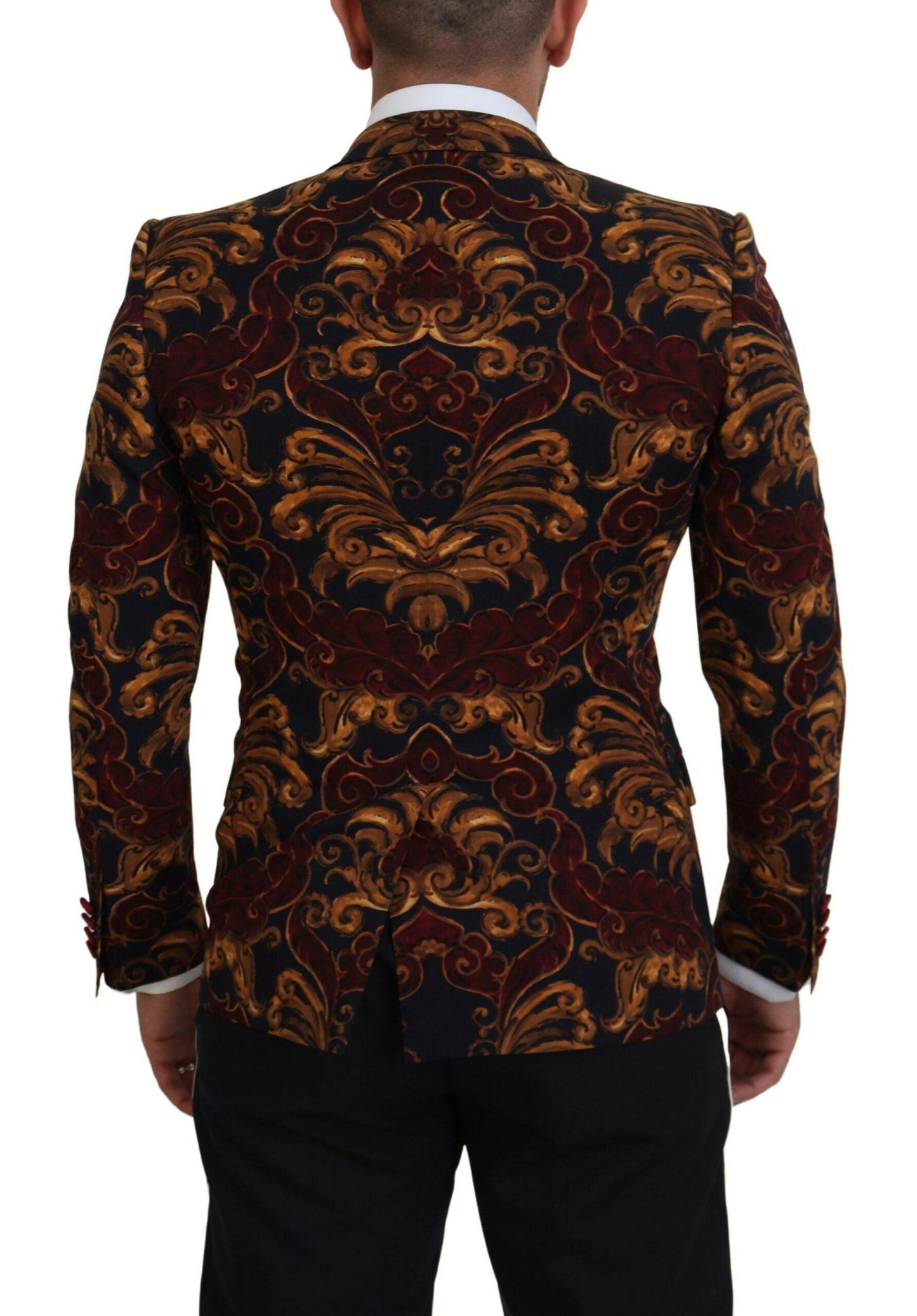 Dolce & Gabbana Elegant Multicolor Wool Blend Blazer - Arichezz.store