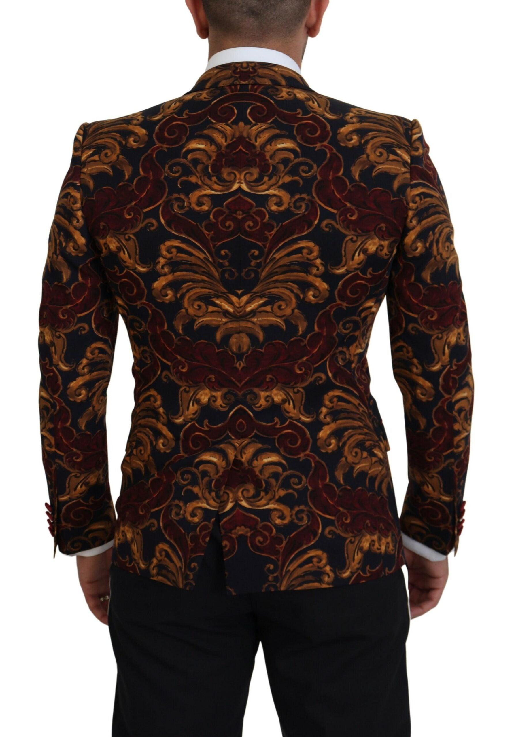 Dolce & Gabbana Elegant Multicolor Wool Blend Blazer - Arichezz.store