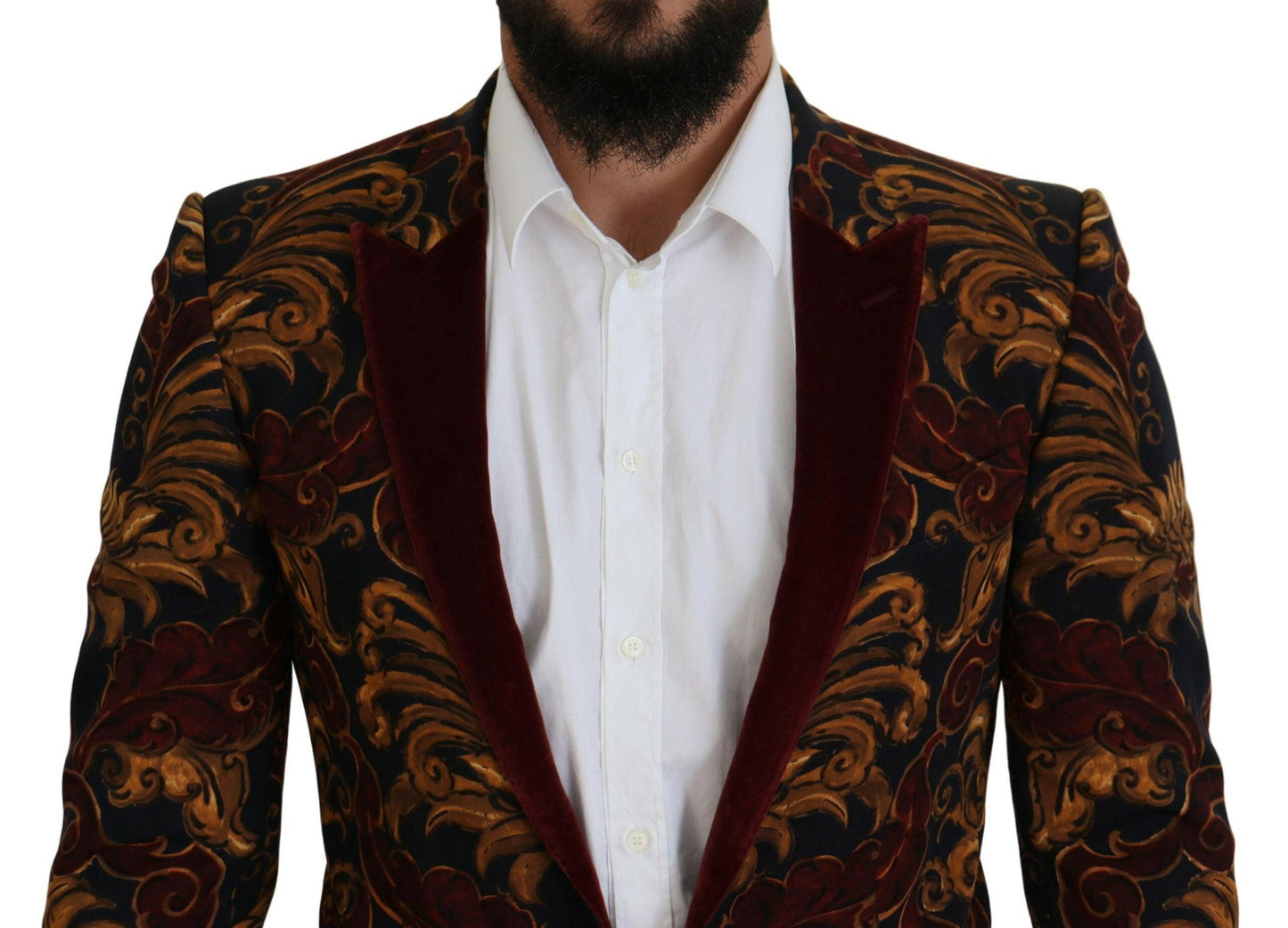 Dolce & Gabbana Elegant Multicolor Wool Blend Blazer - Arichezz.store