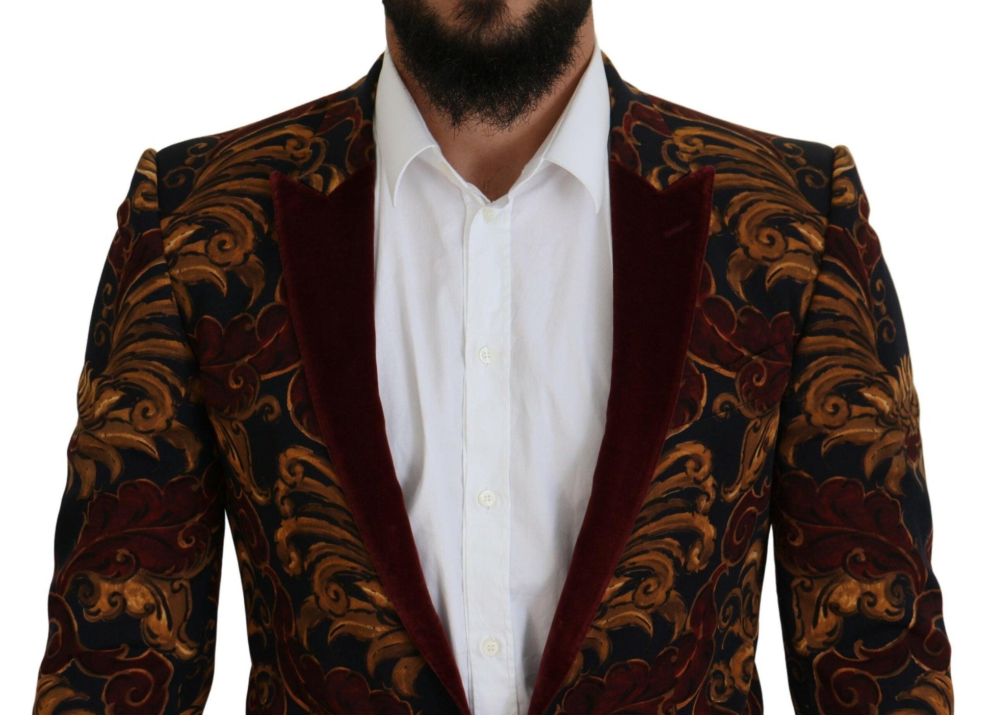 Dolce & Gabbana Elegant Multicolor Wool Blend Blazer - Arichezz.store