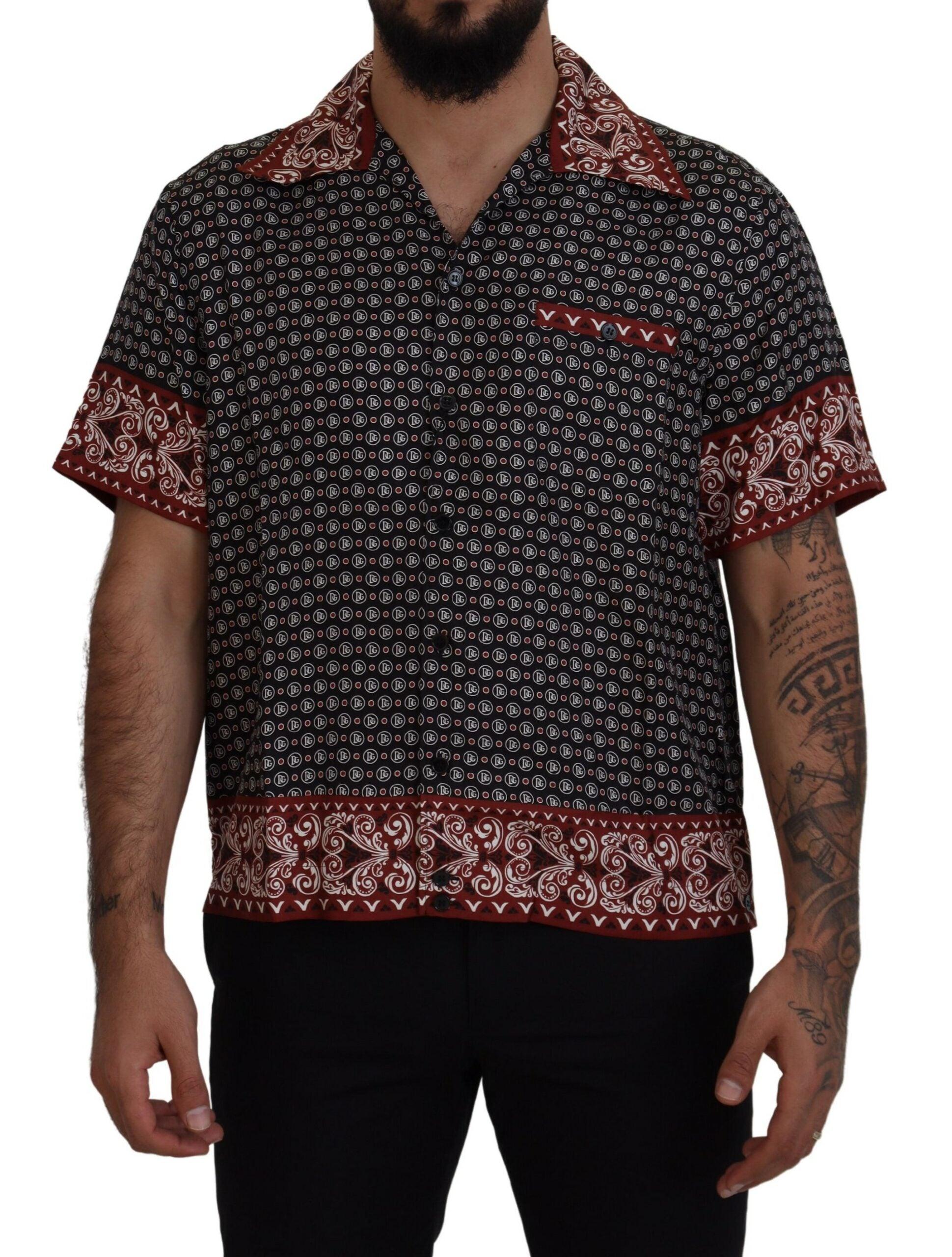 Dolce & Gabbana Elegant Multicolor Silk Casual Shirt - Arichezz.store