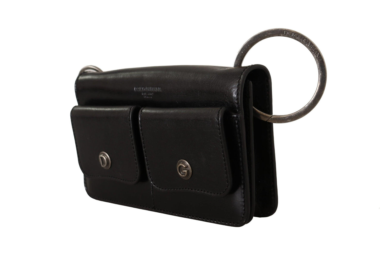 Dolce & Gabbana Elegant Mini Leather Wallet in Timeless Black - Arichezz.store