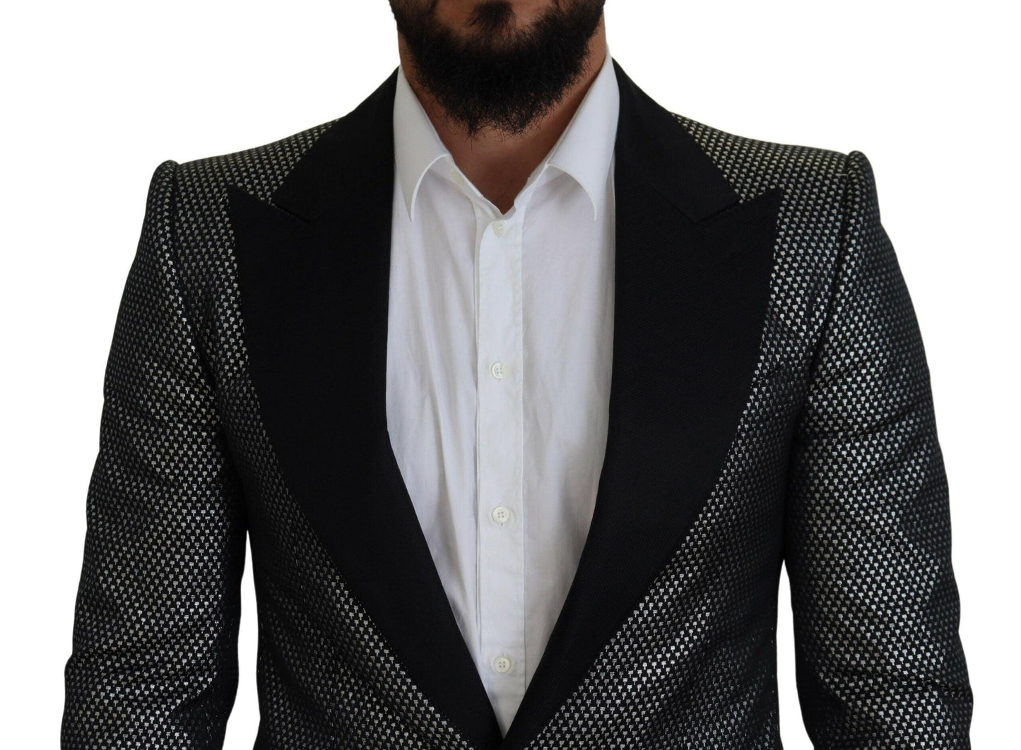 Dolce & Gabbana Elegant Jacquard Single Breasted Blazer - Arichezz.store