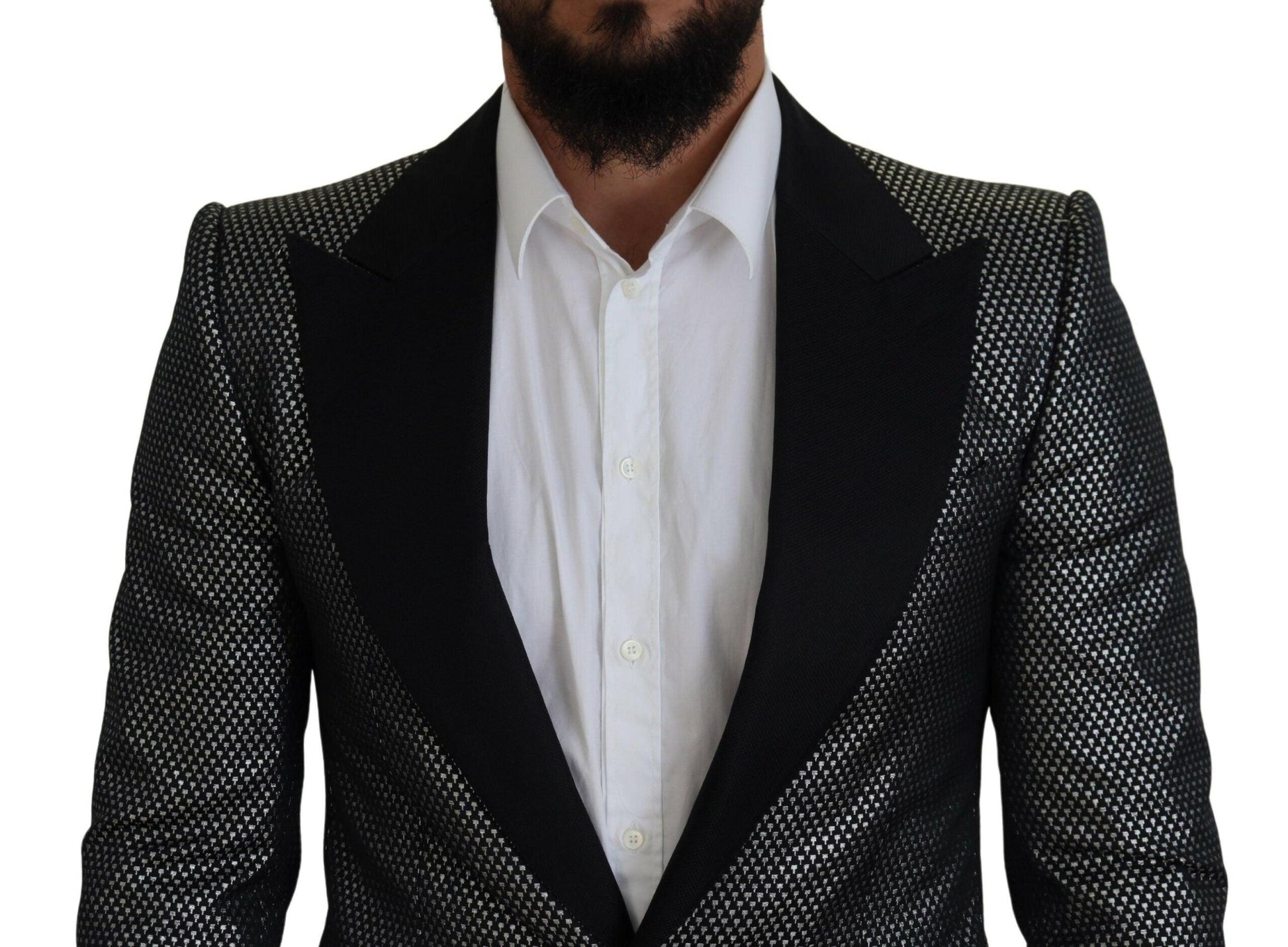 Dolce & Gabbana Elegant Jacquard Single Breasted Blazer - Arichezz.store