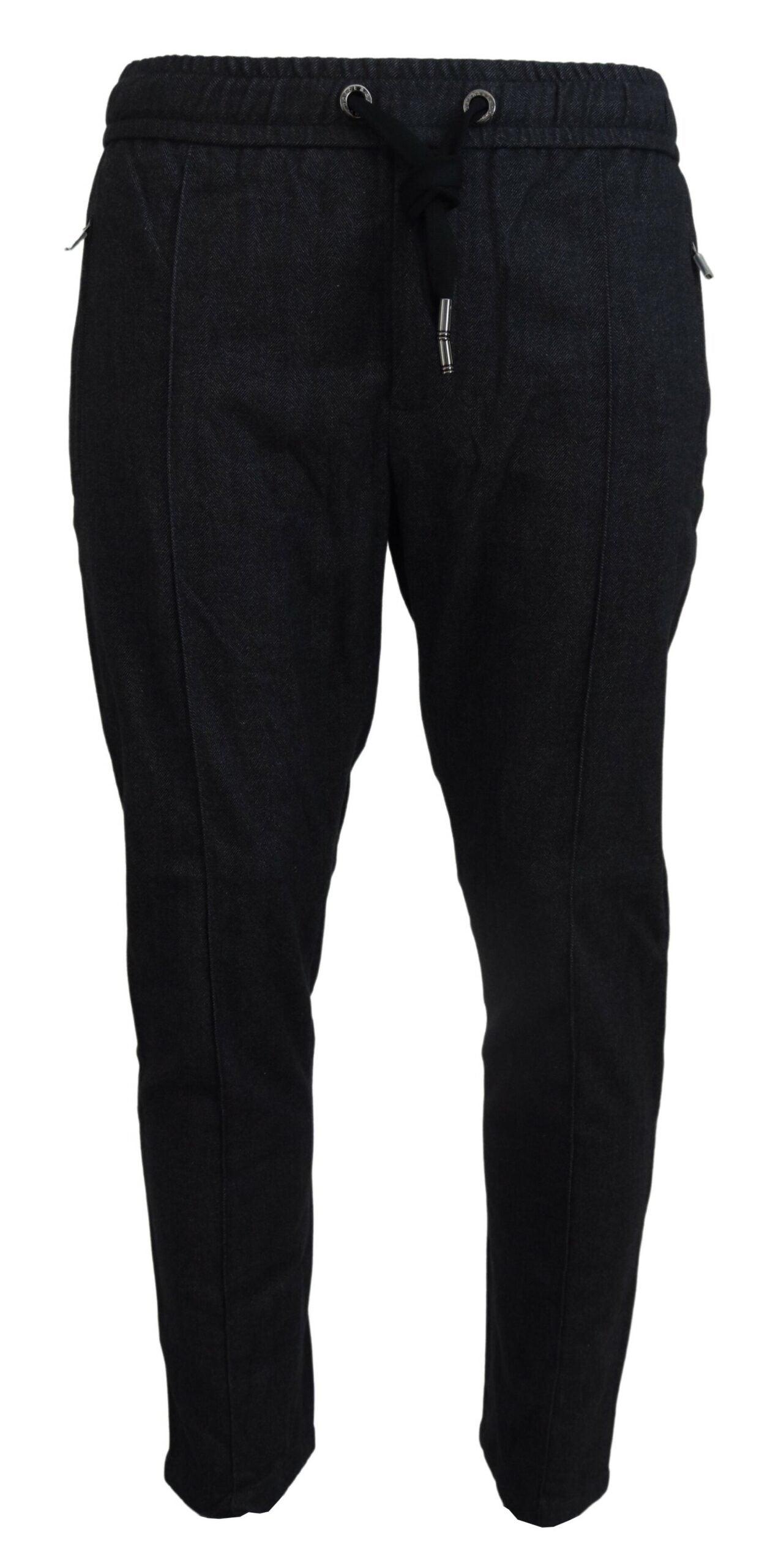 Dolce & Gabbana Elegant Tapered Blue Denim Pants - Arichezz.store