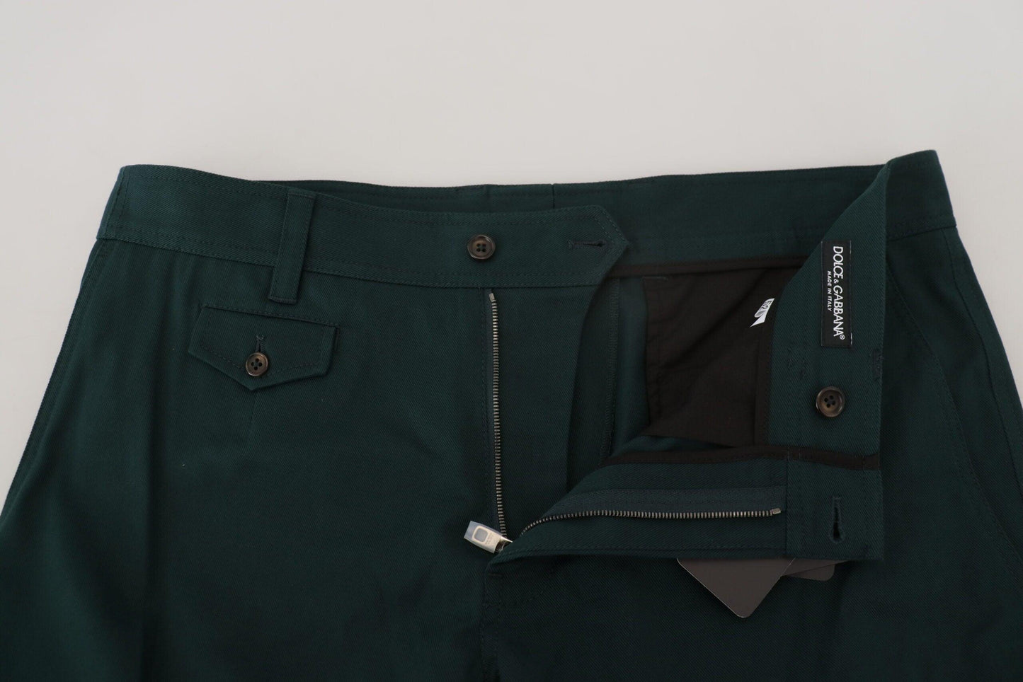 Dolce & Gabbana Elegant Green Slim Fit Cargo Jeans - Arichezz.store