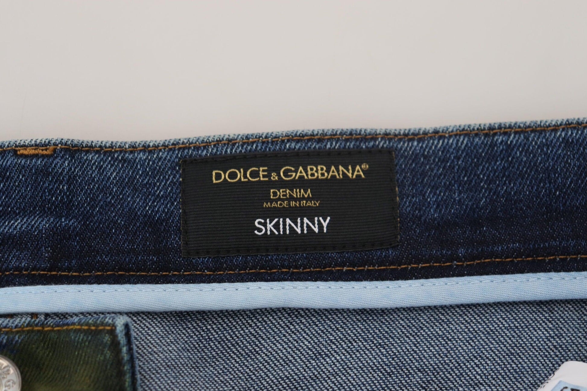 Dolce & Gabbana Chic Slim-Fit Denim Jeans in Green Wash - Arichezz.store