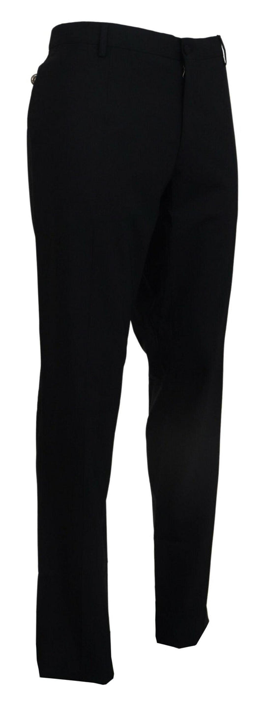 Dolce & Gabbana Elegant Slim Fit Wool Blend Trousers - Arichezz.store