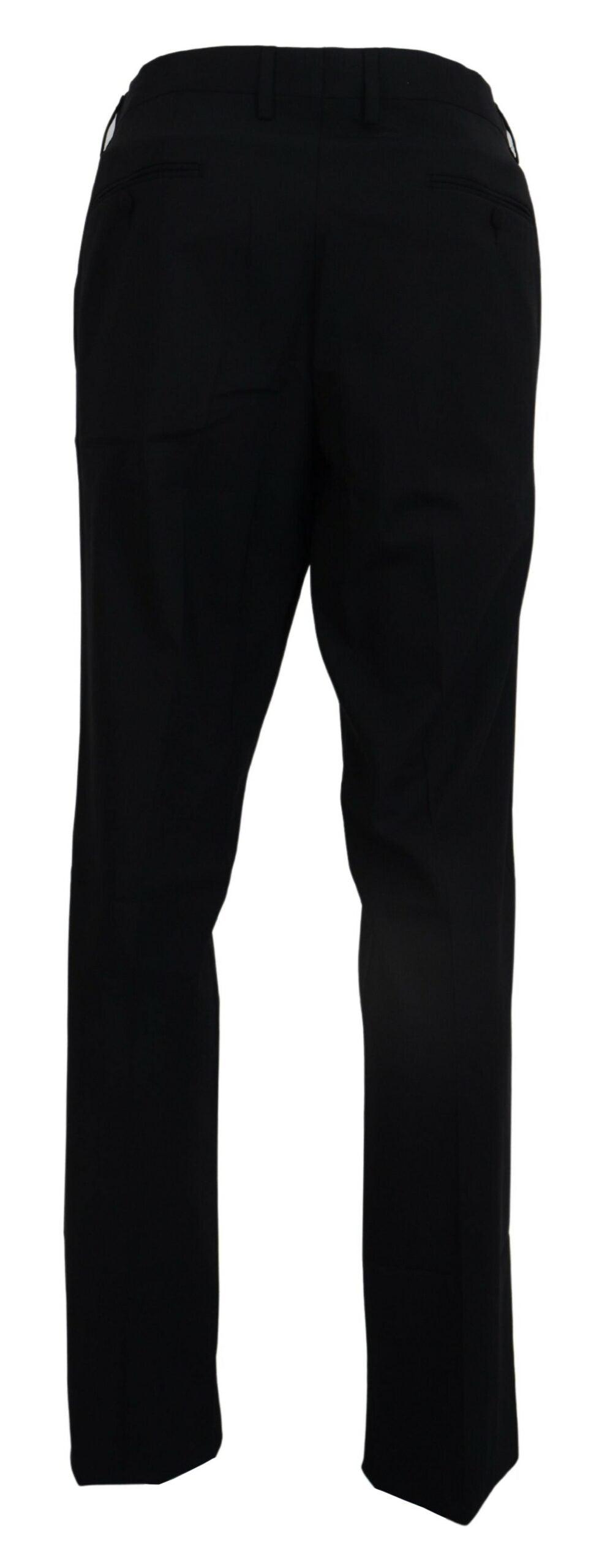 Dolce & Gabbana Elegant Slim Fit Wool Blend Trousers - Arichezz.store