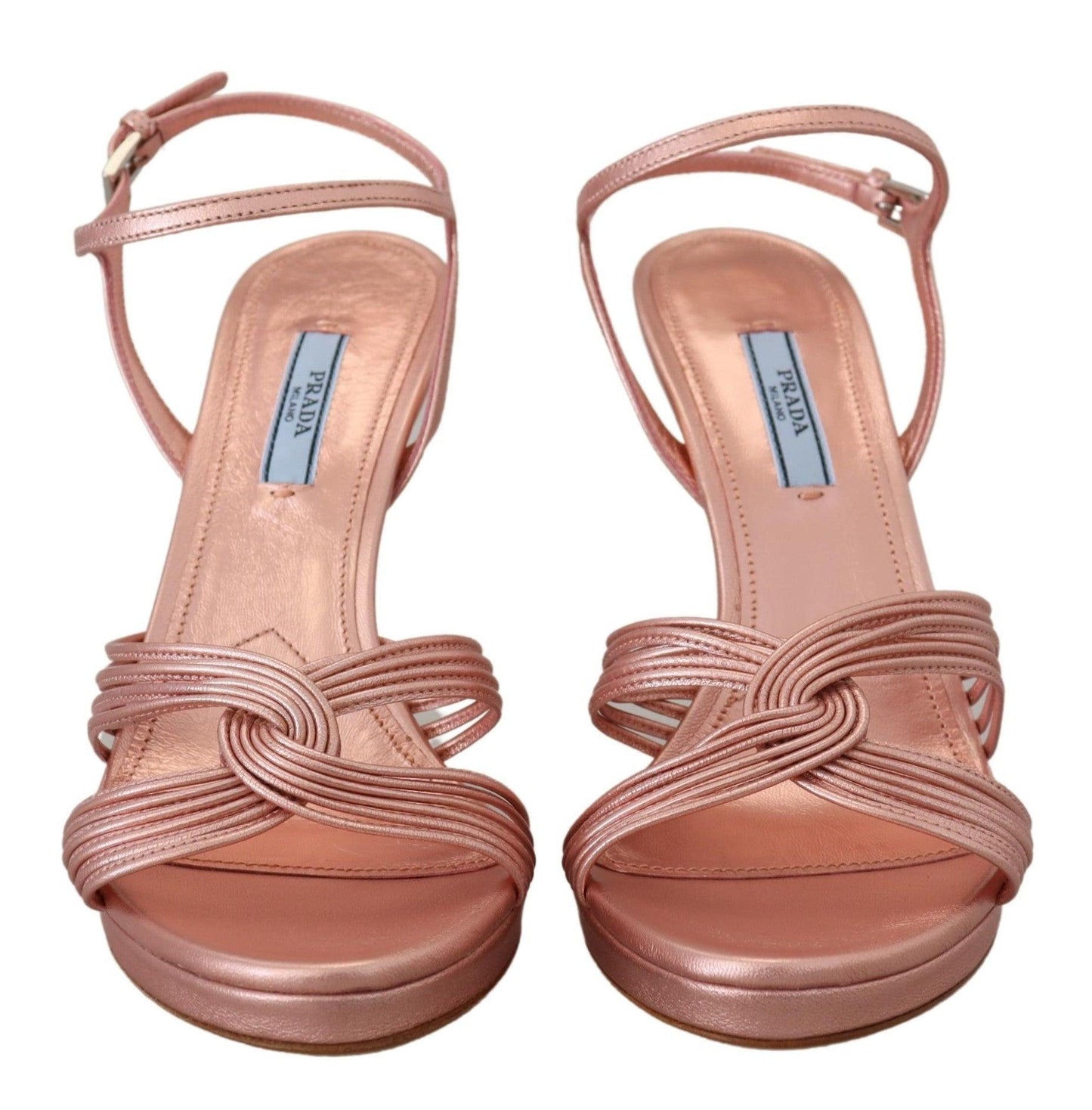 Prada Elegant Pink Stiletto Heel Sandals - Arichezz.store