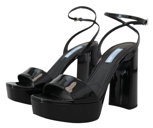 Prada Elevate Your Elegance with Glossy Black Heels - Arichezz.store