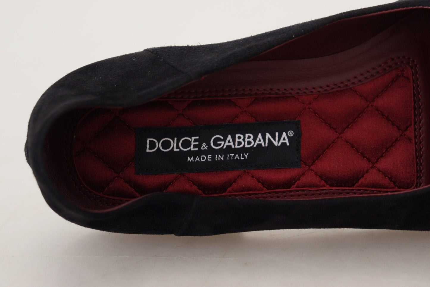 Dolce & Gabbana Black Gold Crystal Sequined Loafers - Arichezz.store